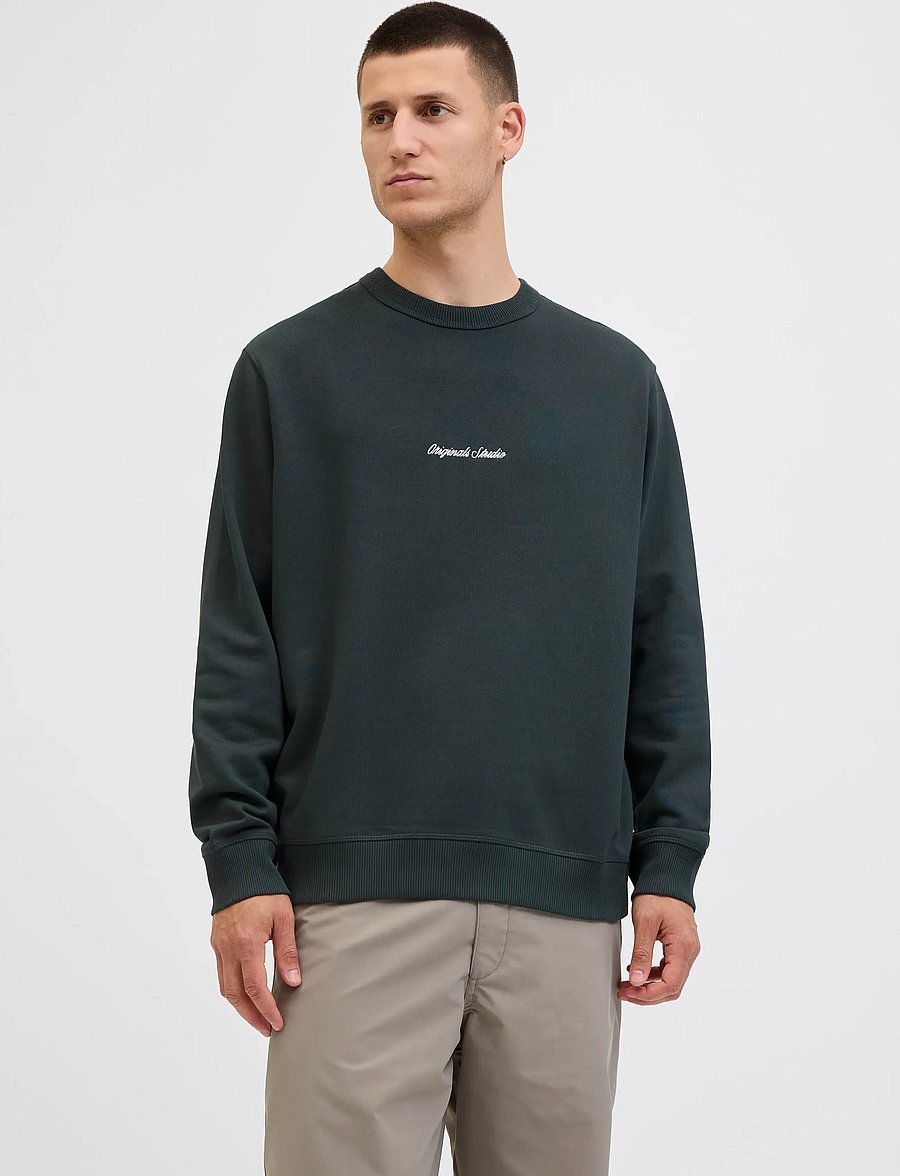 Jack & Jones - JORNORREBRO EMB SWEAT CREW NOOS - kollektionen - forest river - 0