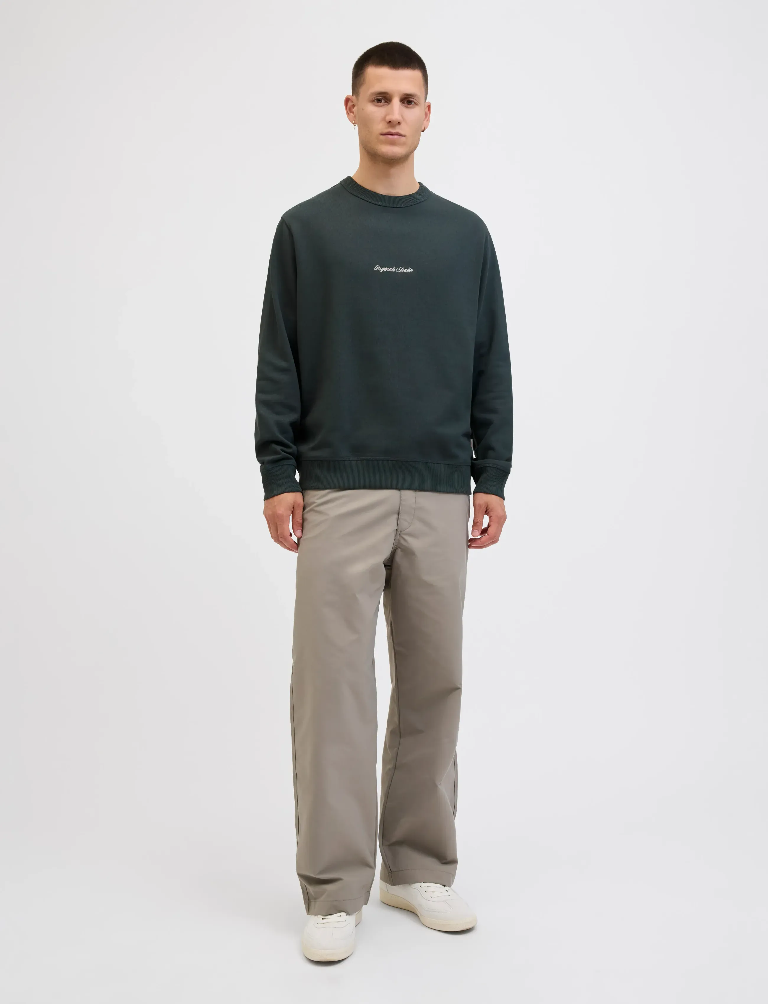 Jack & Jones - JORNORREBRO EMB SWEAT CREW NOOS - kollektioner - forest river - 3