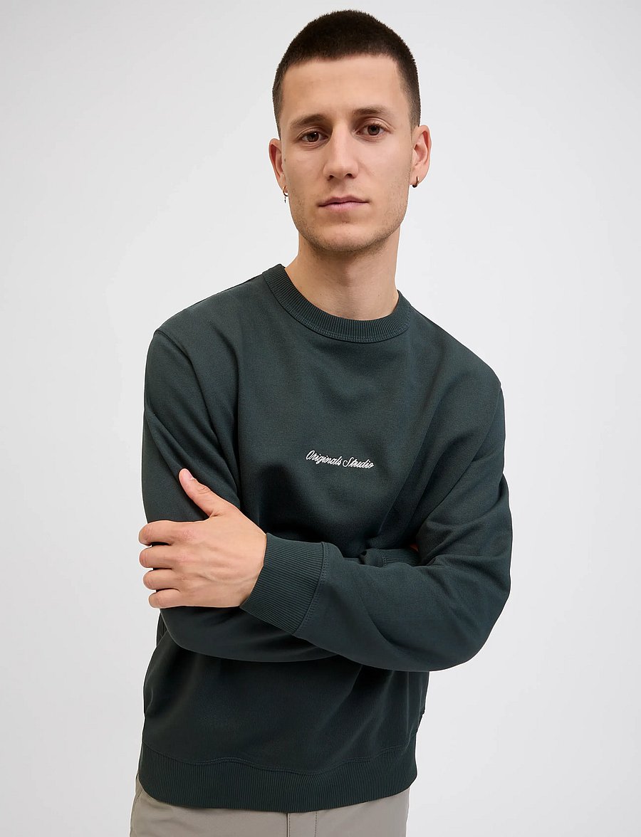 Jack & Jones - JORNORREBRO EMB SWEAT CREW NOOS - kollektionen - forest river - 5