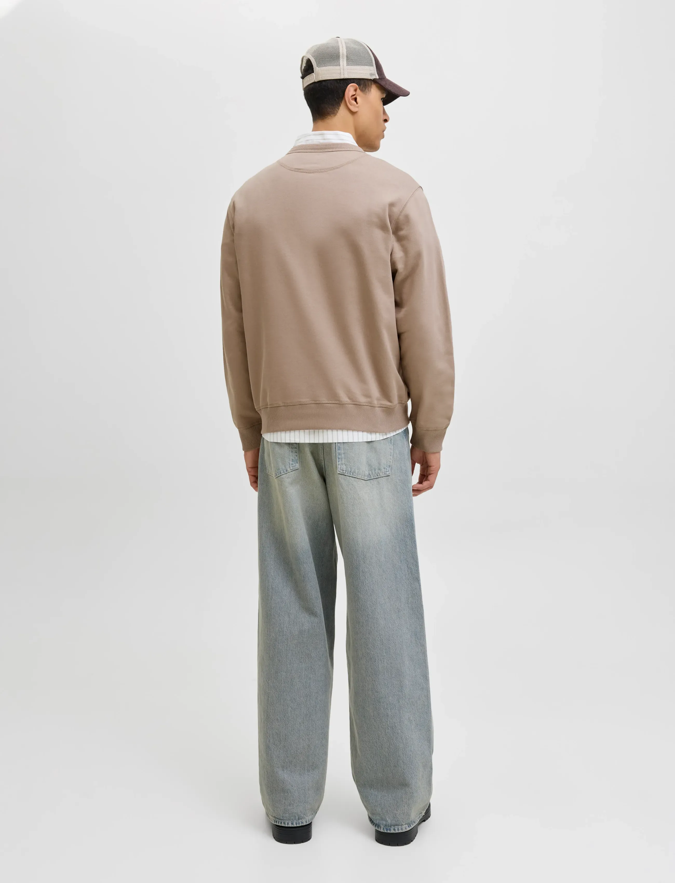 Jack & Jones - JORNORREBRO EMB SWEAT CREW NOOS - kollektioner - mocha meringue - 2