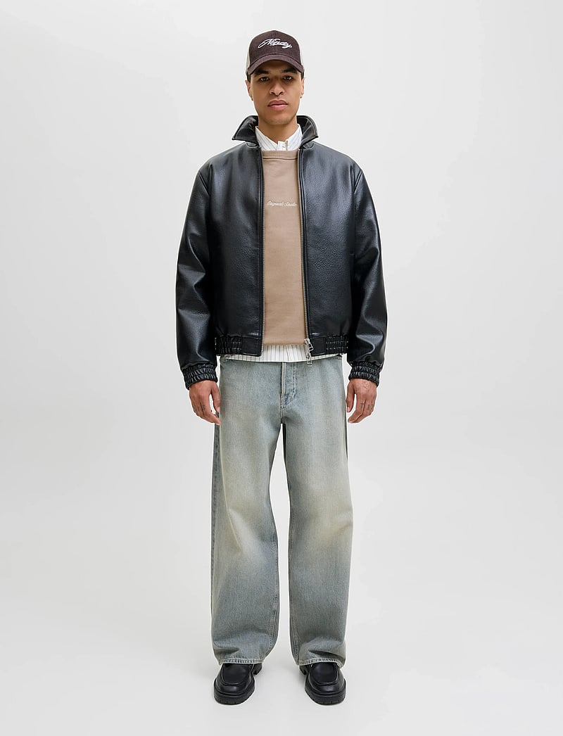 Jack & Jones - JORNORREBRO EMB SWEAT CREW NOOS - kollektsioonid - mocha meringue - 3