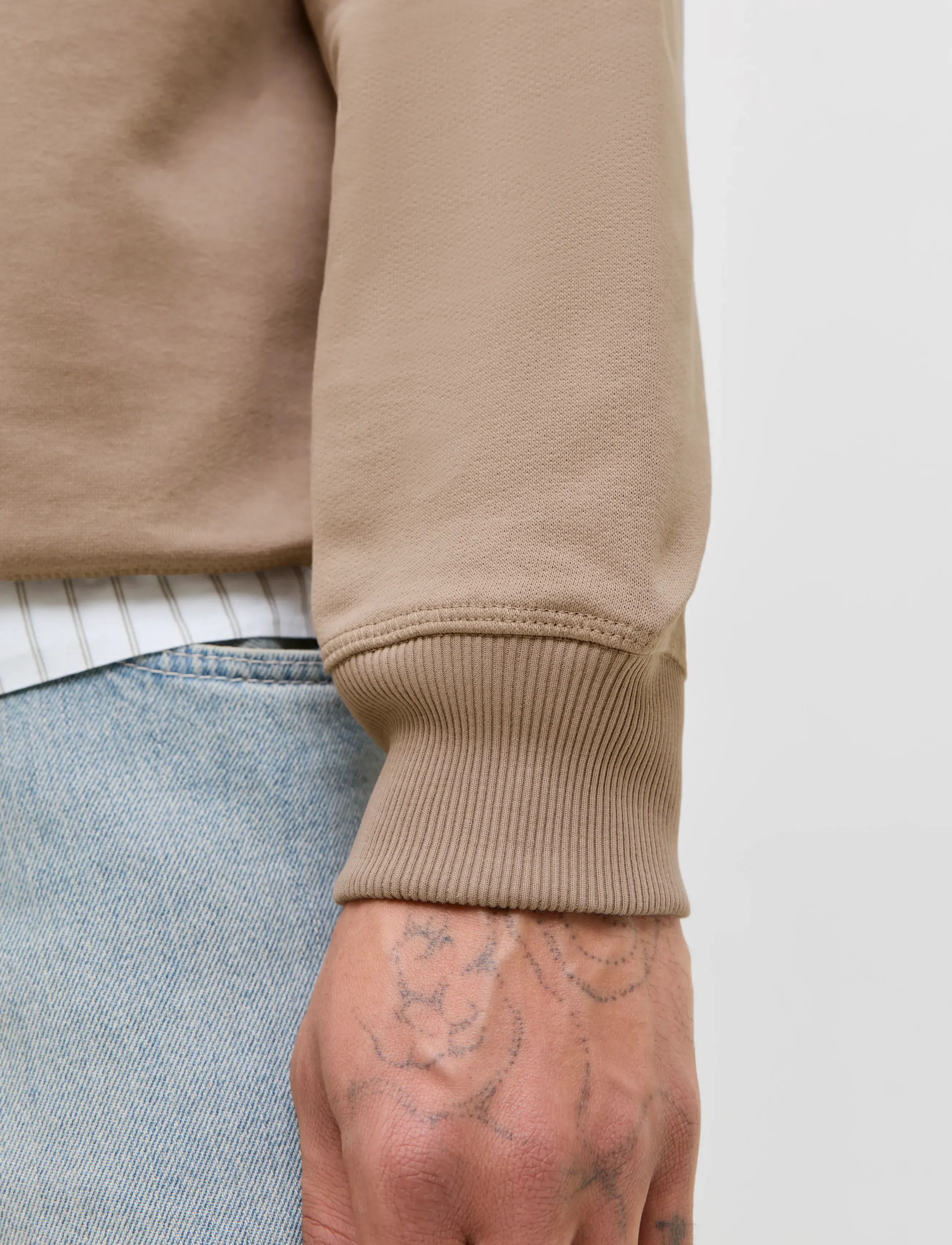 Jack & Jones - JORNORREBRO EMB SWEAT CREW NOOS - kollektioner - mocha meringue - 4