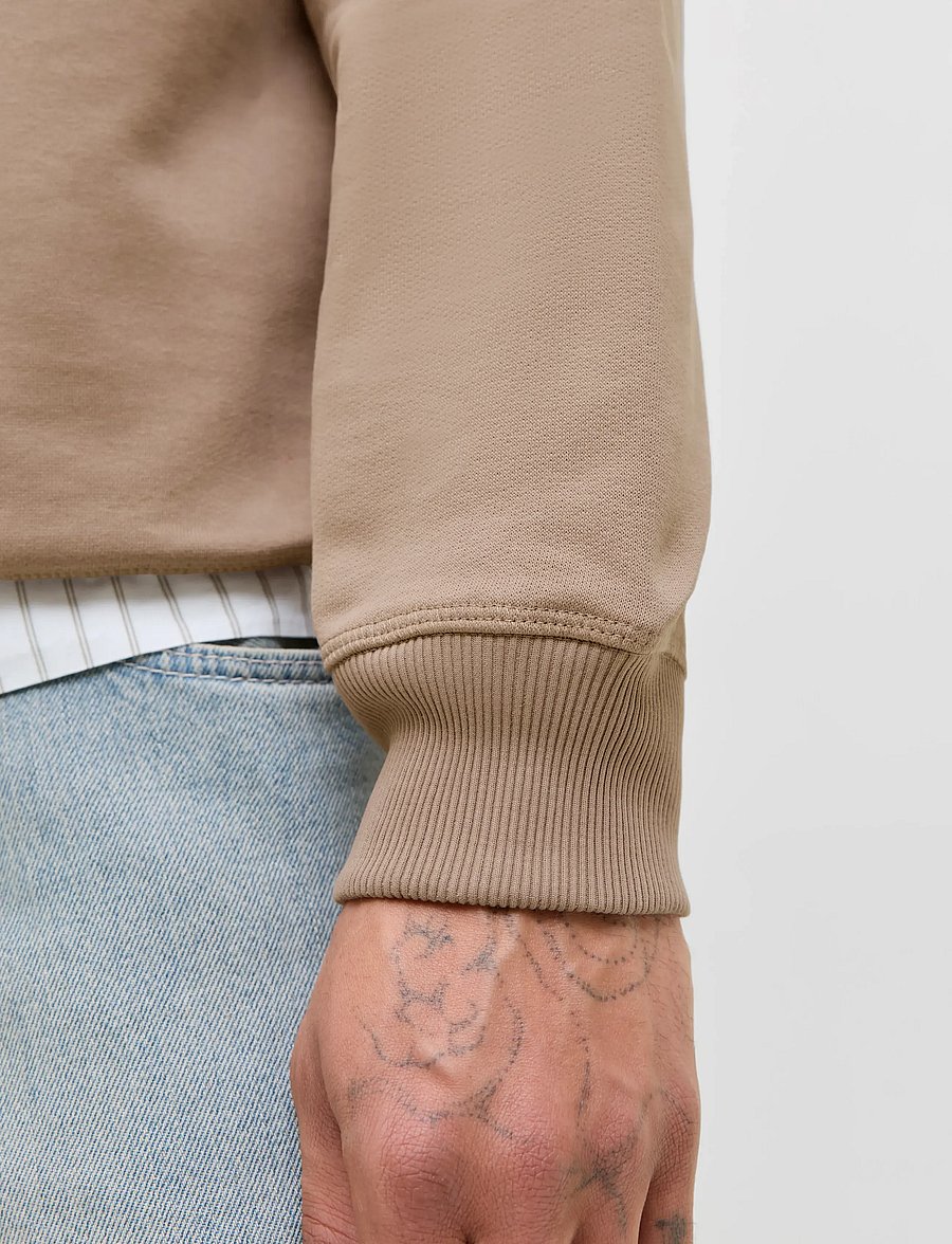 Jack & Jones - JORNORREBRO EMB SWEAT CREW NOOS - kolekcijos - mocha meringue - 4