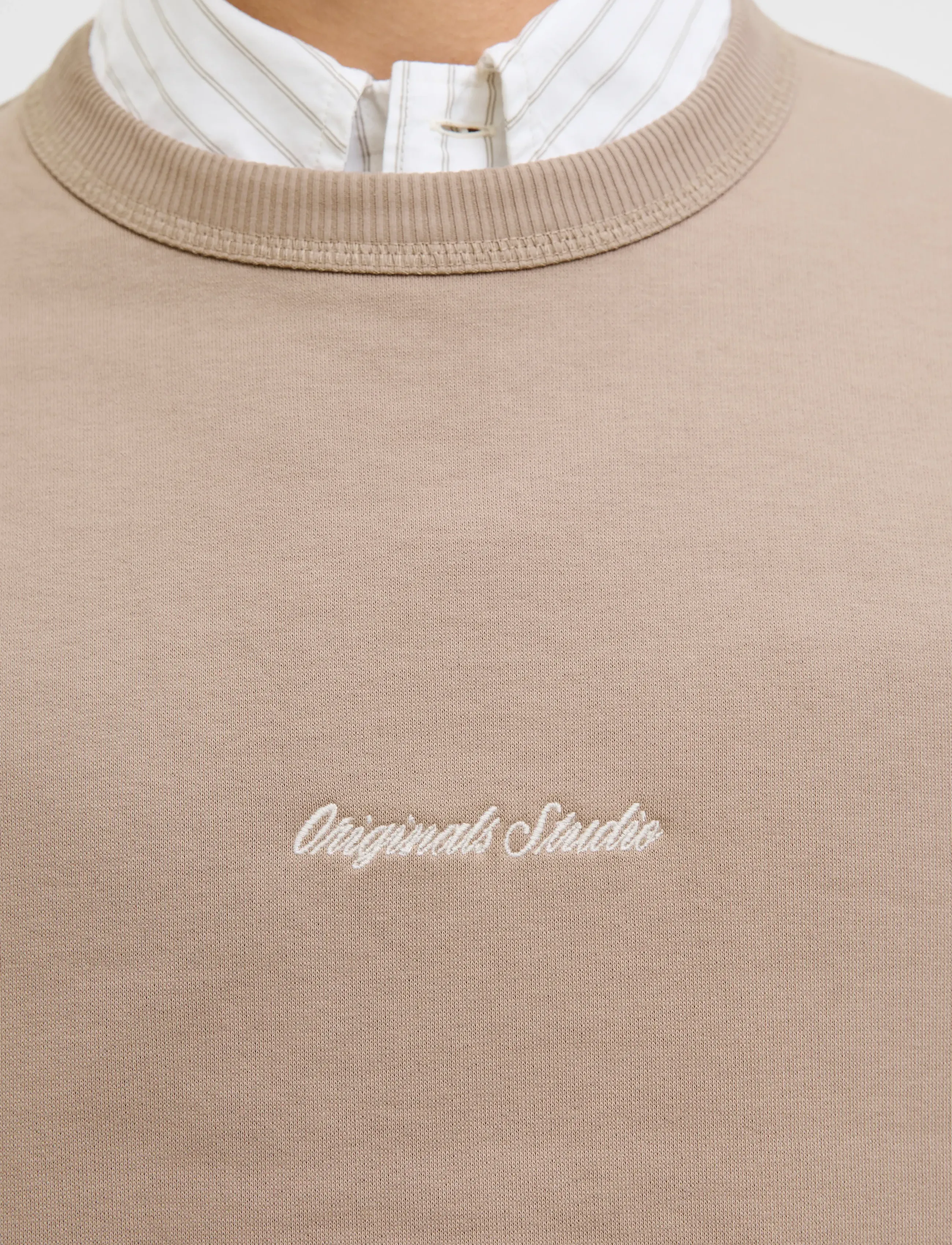 Jack & Jones - JORNORREBRO EMB SWEAT CREW NOOS - kollektioner - mocha meringue - 5