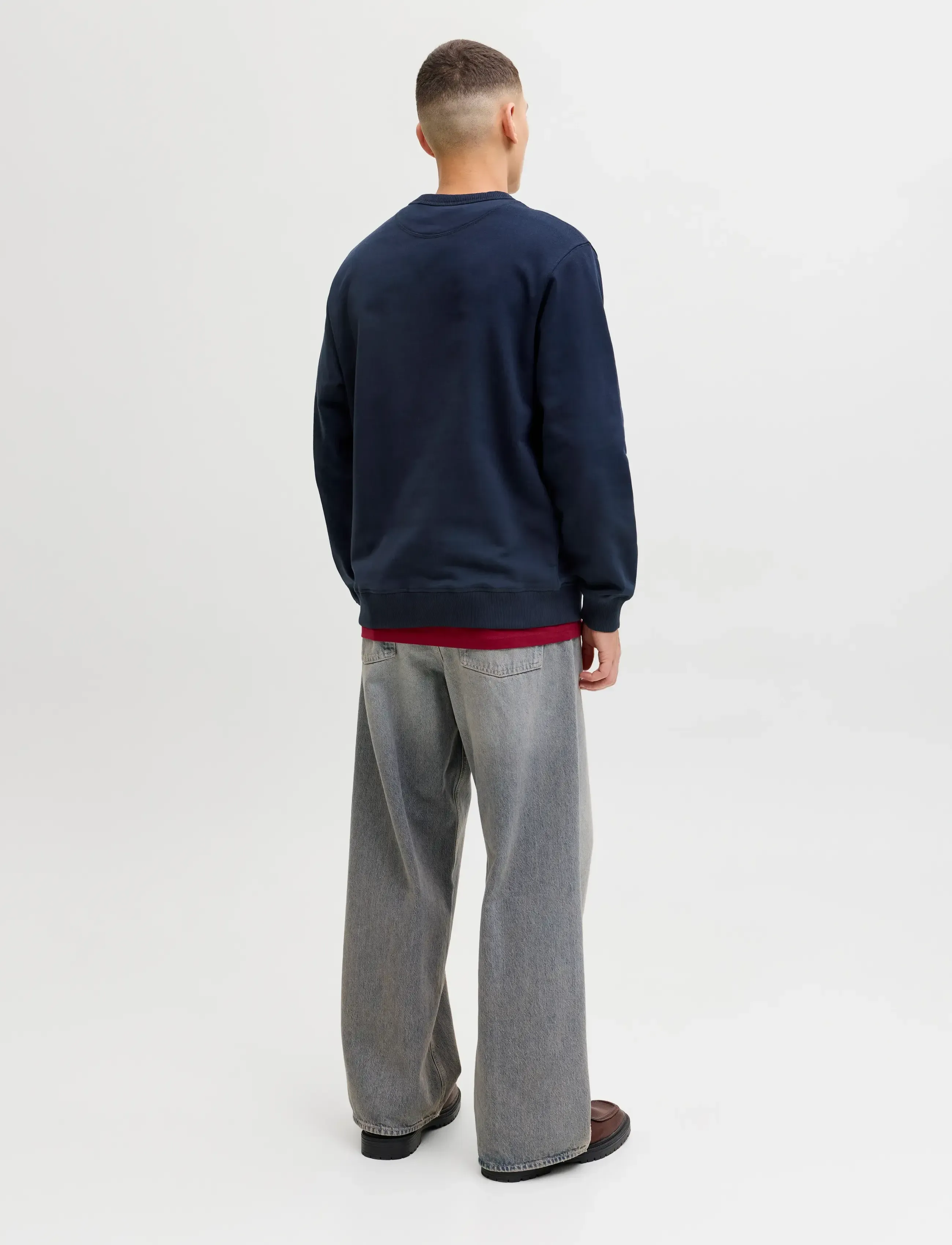 Jack & Jones - JORNORREBRO EMB SWEAT CREW NOOS - kollektsioonid - sky captain - 3
