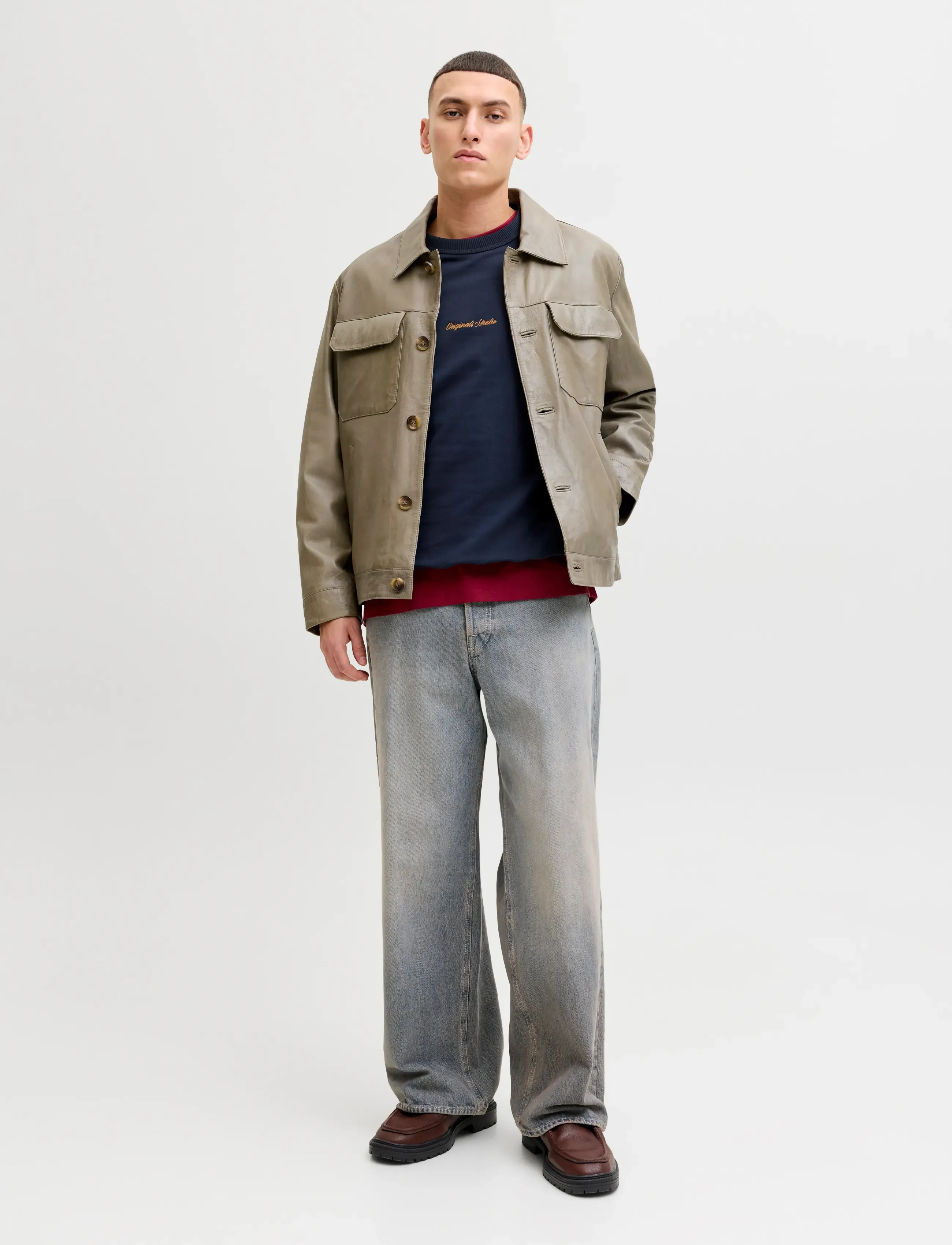 Jack & Jones - JORNORREBRO EMB SWEAT CREW NOOS - kollektsioonid - sky captain - 4