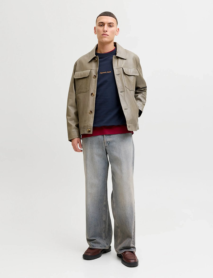 Jack & Jones - JORNORREBRO EMB SWEAT CREW NOOS - kollektsioonid - sky captain - 4