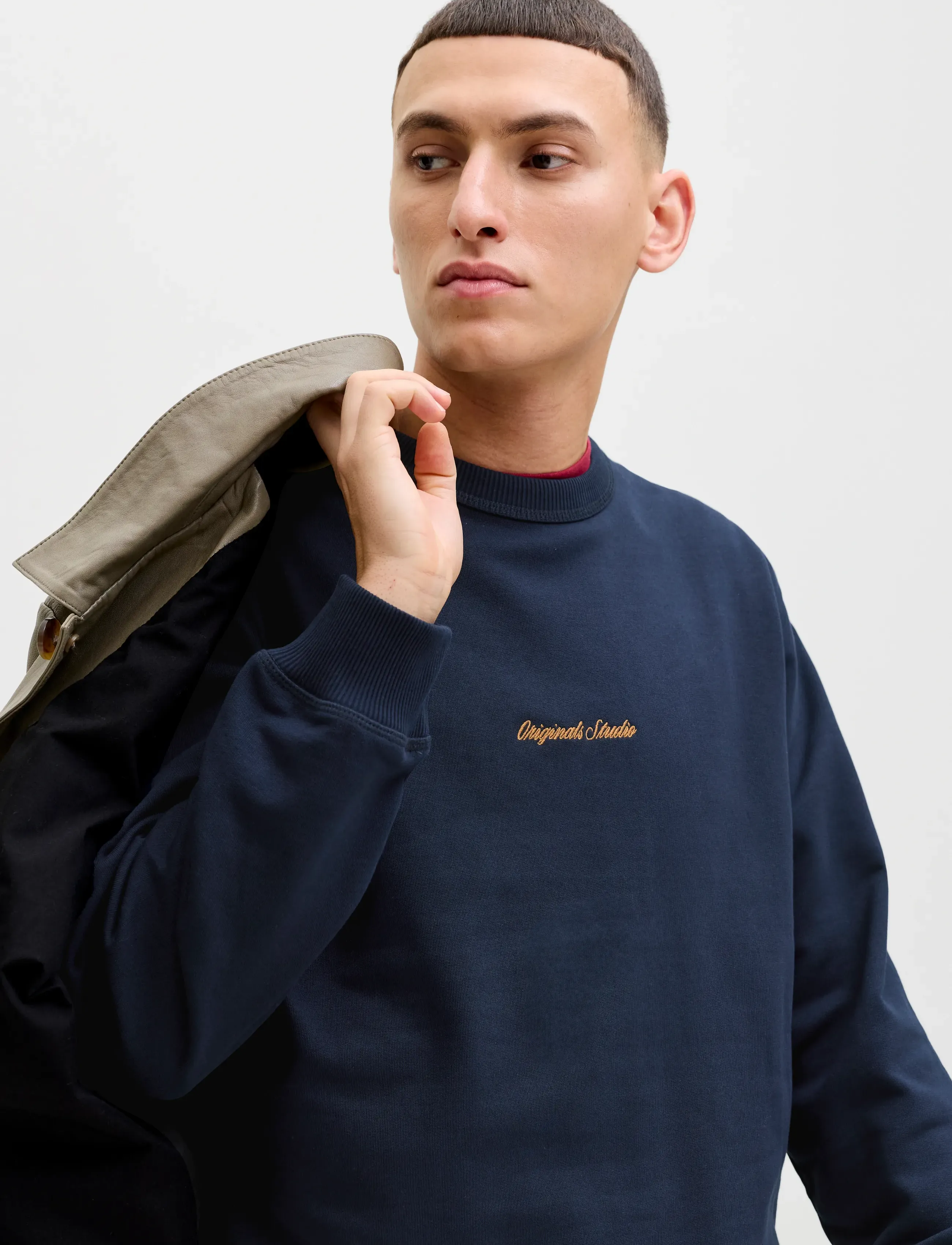 JACK & JONES Jornorrebro Emb Sweat Crew Noos sweatshirts herr – bild 5