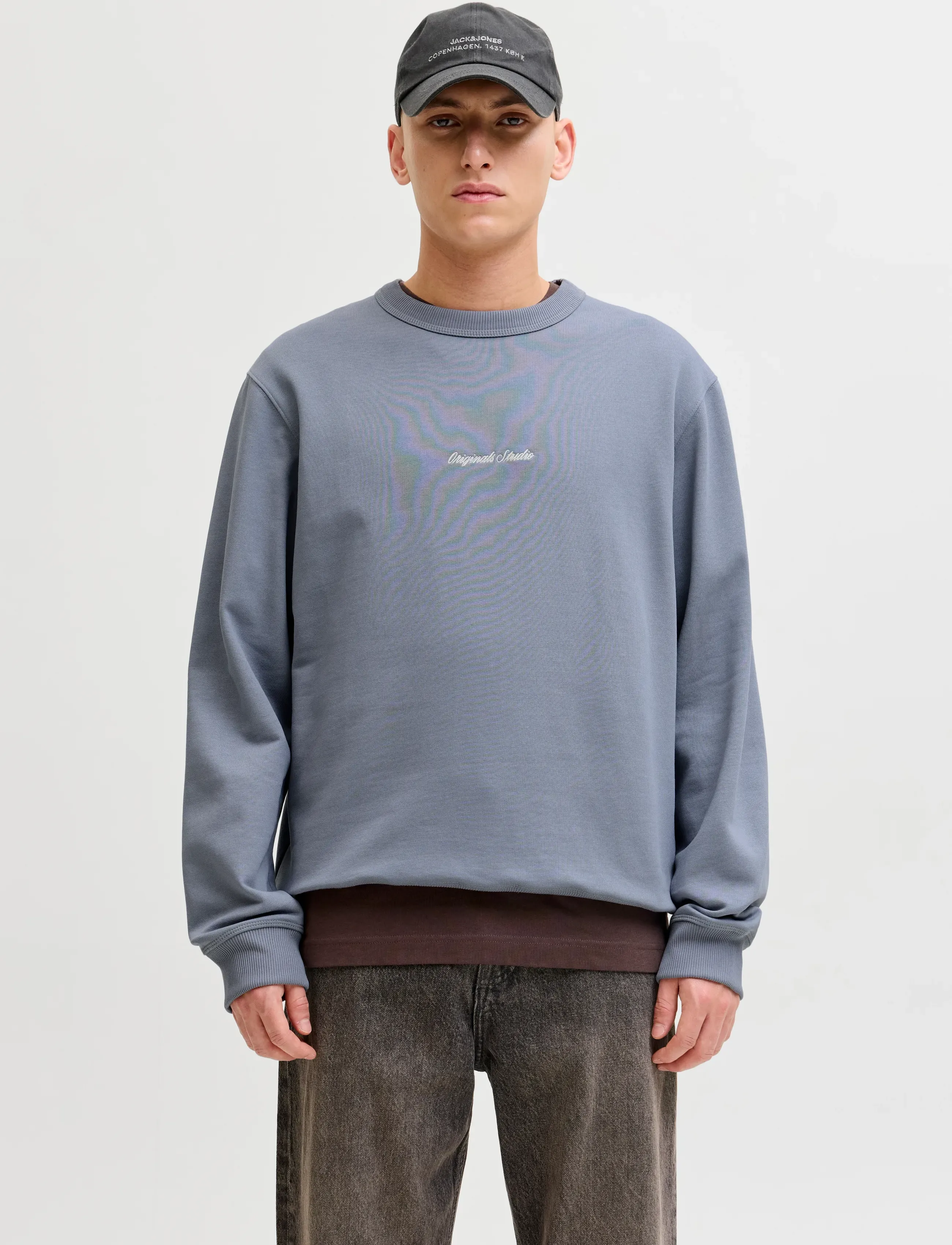 Jack & Jones JORNORREBRO EMB SWEAT CREW NOOS - Deals - TRADEWINDS / blue