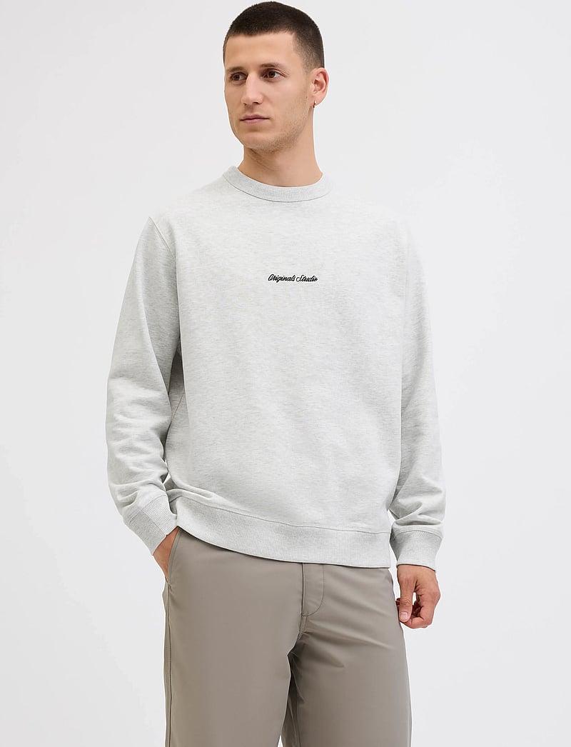 Jack & Jones - JORNORREBRO EMB SWEAT CREW NOOS - kollektionen - white melange - 0