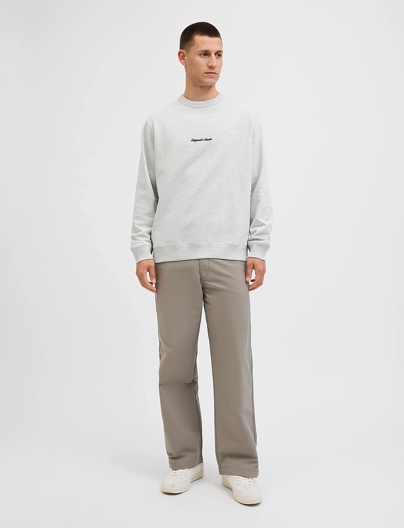 Jack & Jones - JORNORREBRO EMB SWEAT CREW NOOS - kollektionen - white melange - 3