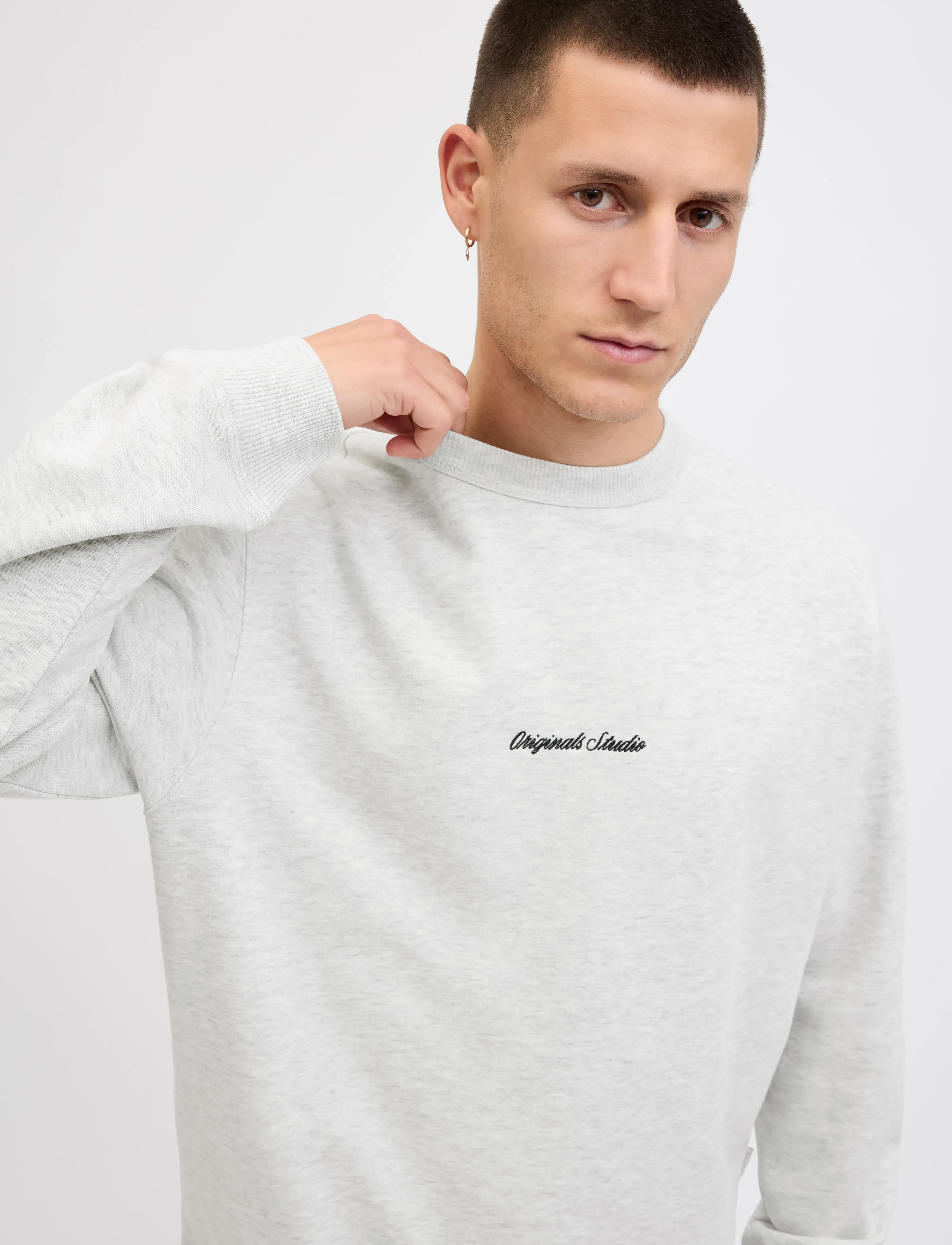 JACK & JONES Jornorrebro Emb Sweat Crew Noos sweatshirts herr – bild 6