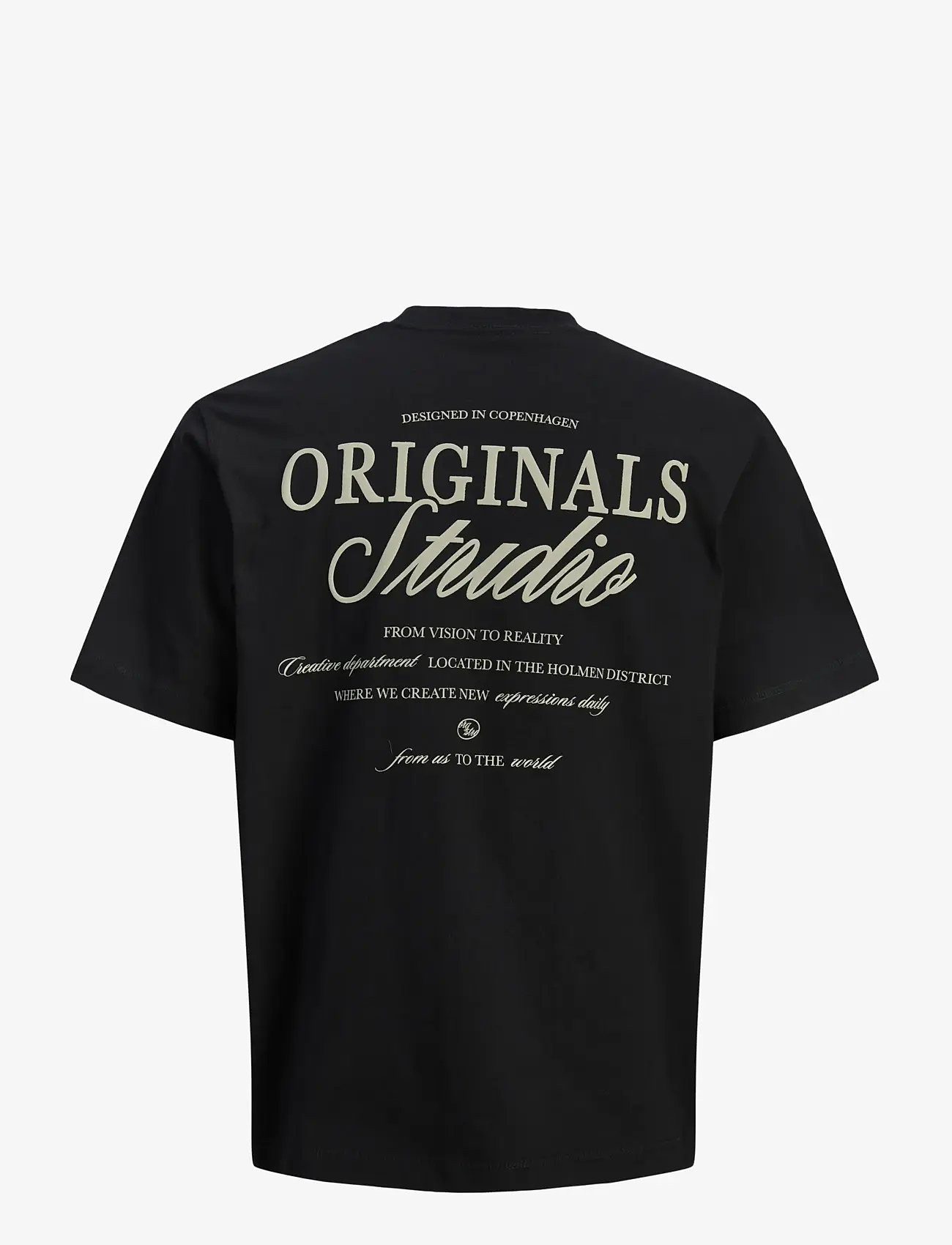 Jack & Jones - JORNORREBRO TYPO TEE SS CREW NECK NOOS - kortärmade t-shirts - black - 2