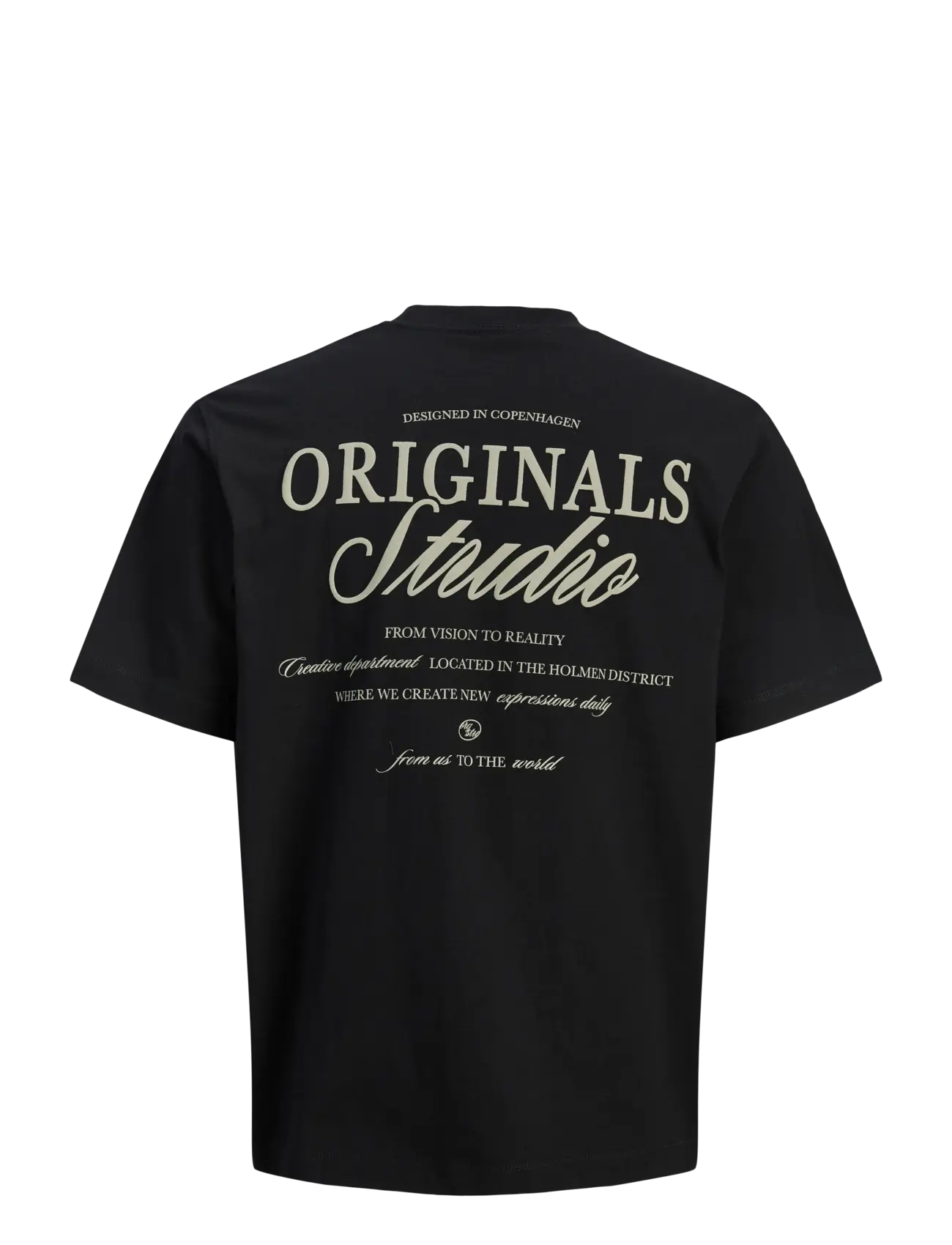 Jack & Jones - JORNORREBRO TYPO TEE SS CREW NECK NOOS - kortærmede t-shirts - black - 2