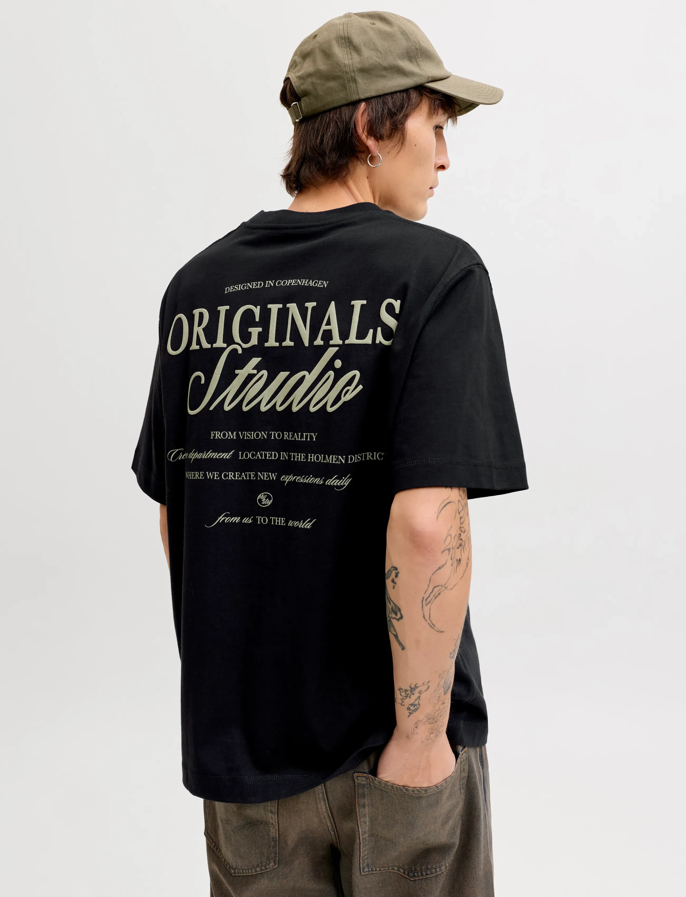 JACK & JONES Jornorrebro Typo Tee Ss Crew Neck Noos t-shirts - bas herr – bild 6