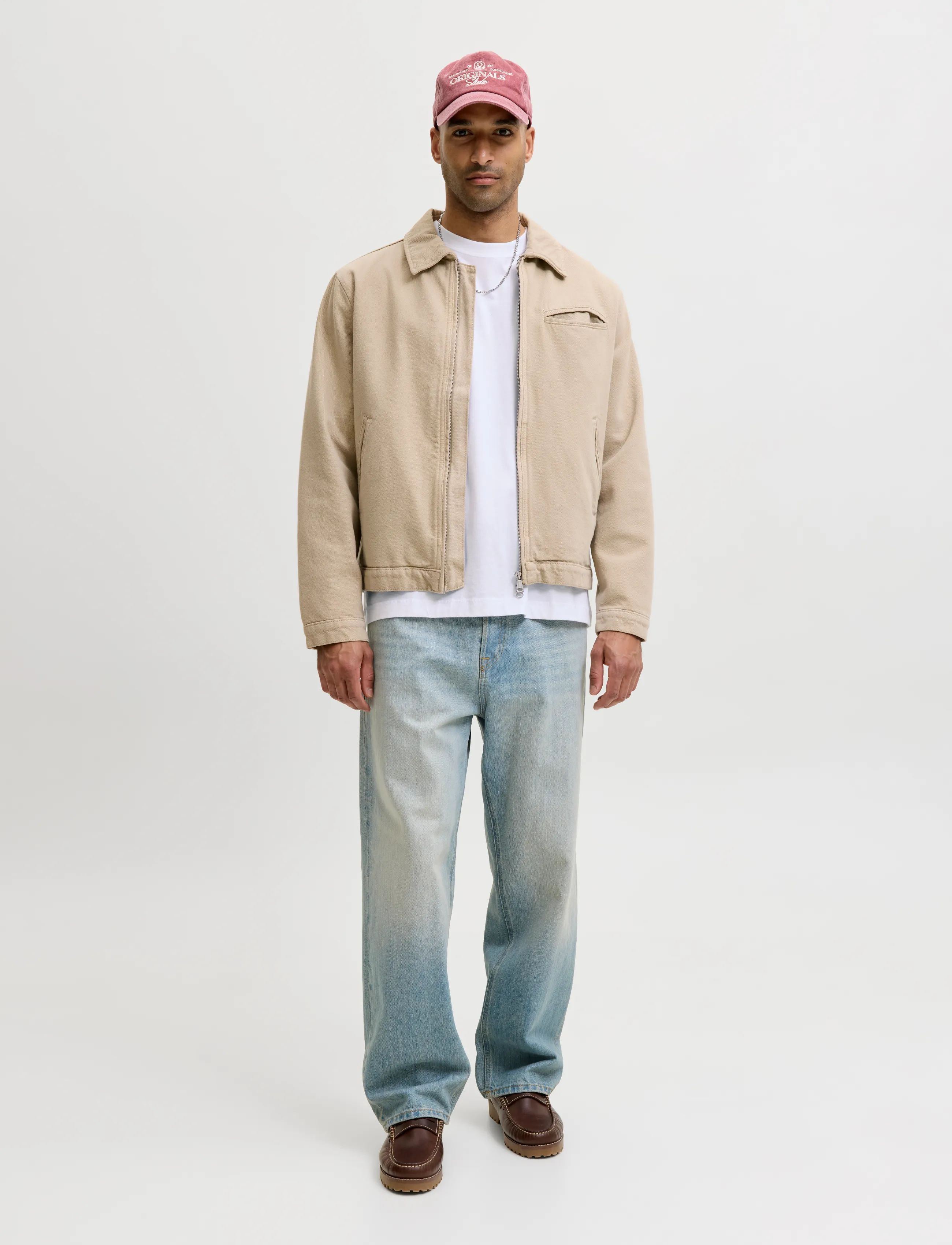 Jack & Jones - JORNORREBRO TYPO TEE SS CREW NECK NOOS - kortærmede t-shirts - bright white - 4