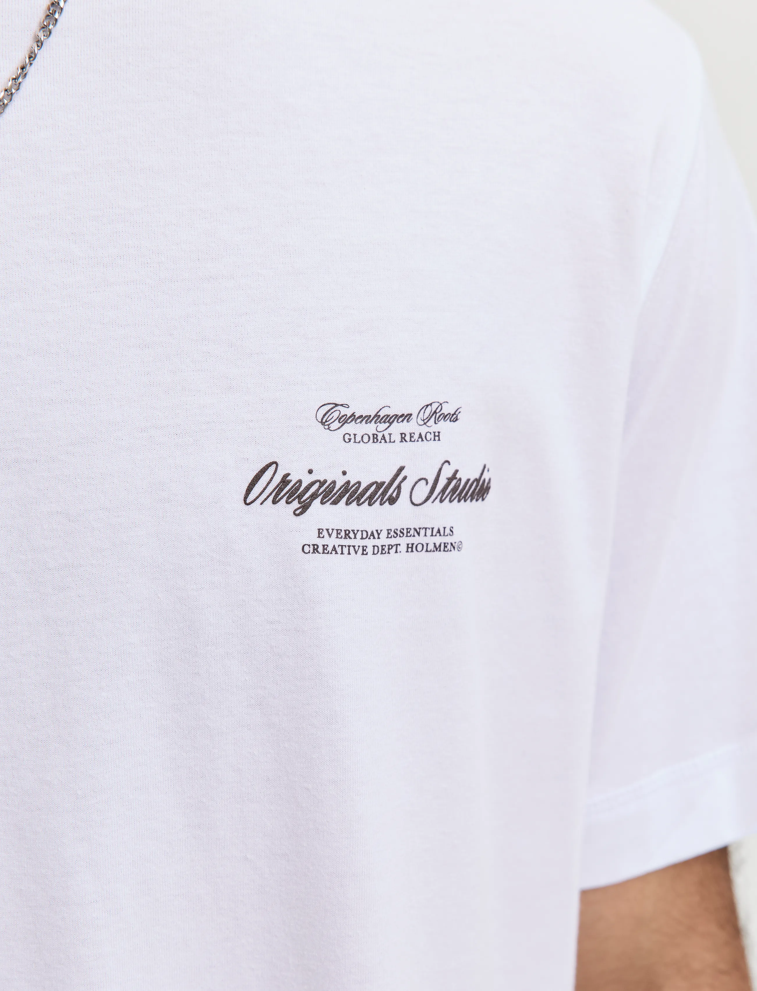 Jack & Jones - JORNORREBRO TYPO TEE SS CREW NECK NOOS - kortærmede t-shirts - bright white - 5