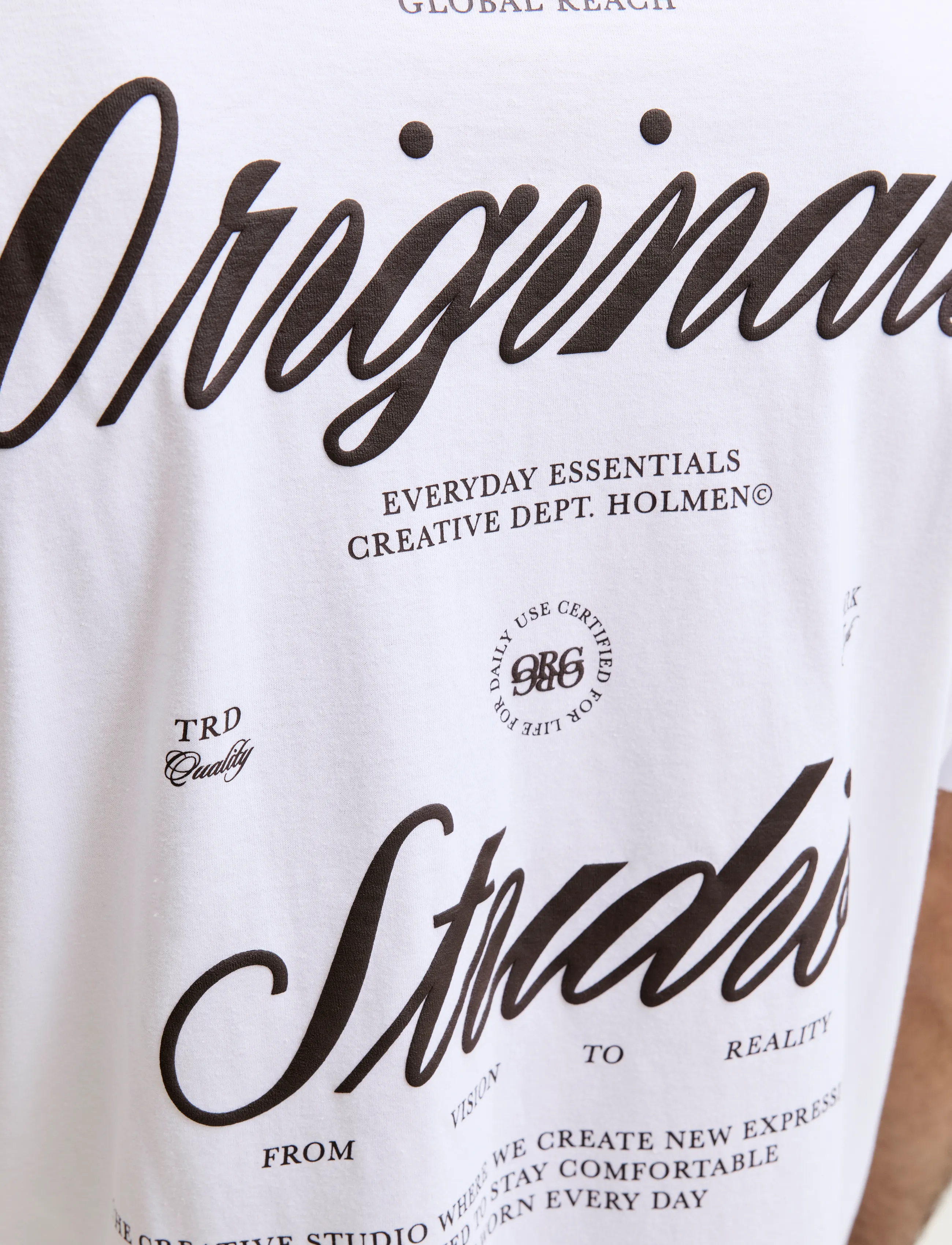 JACK & JONES Jornorrebro Typo Tee Ss Crew Neck Noos t-shirts - bas herr – bild 7