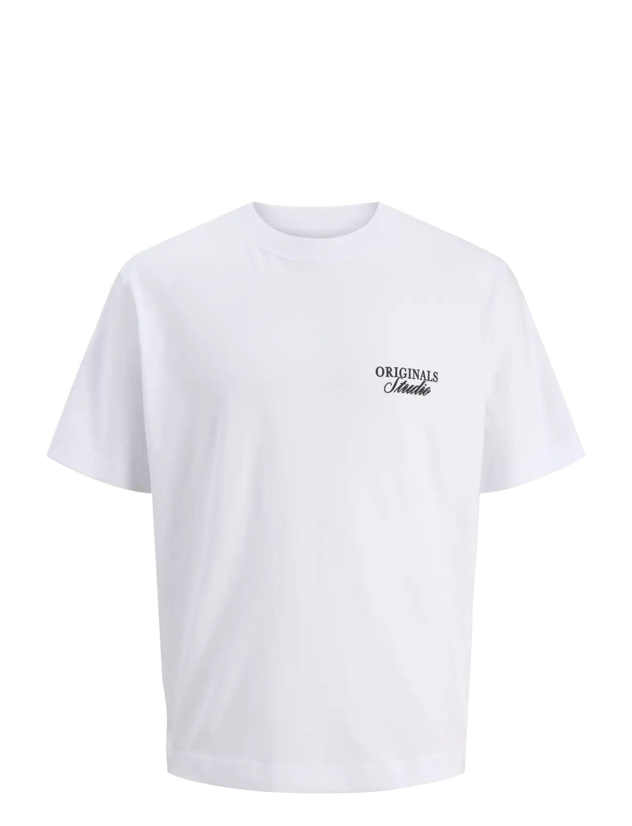 Jack & Jones JORNORREBRO TYPO TEE SS CREW NECK NOOS - T-shirts - BRIGHT WHITE / white