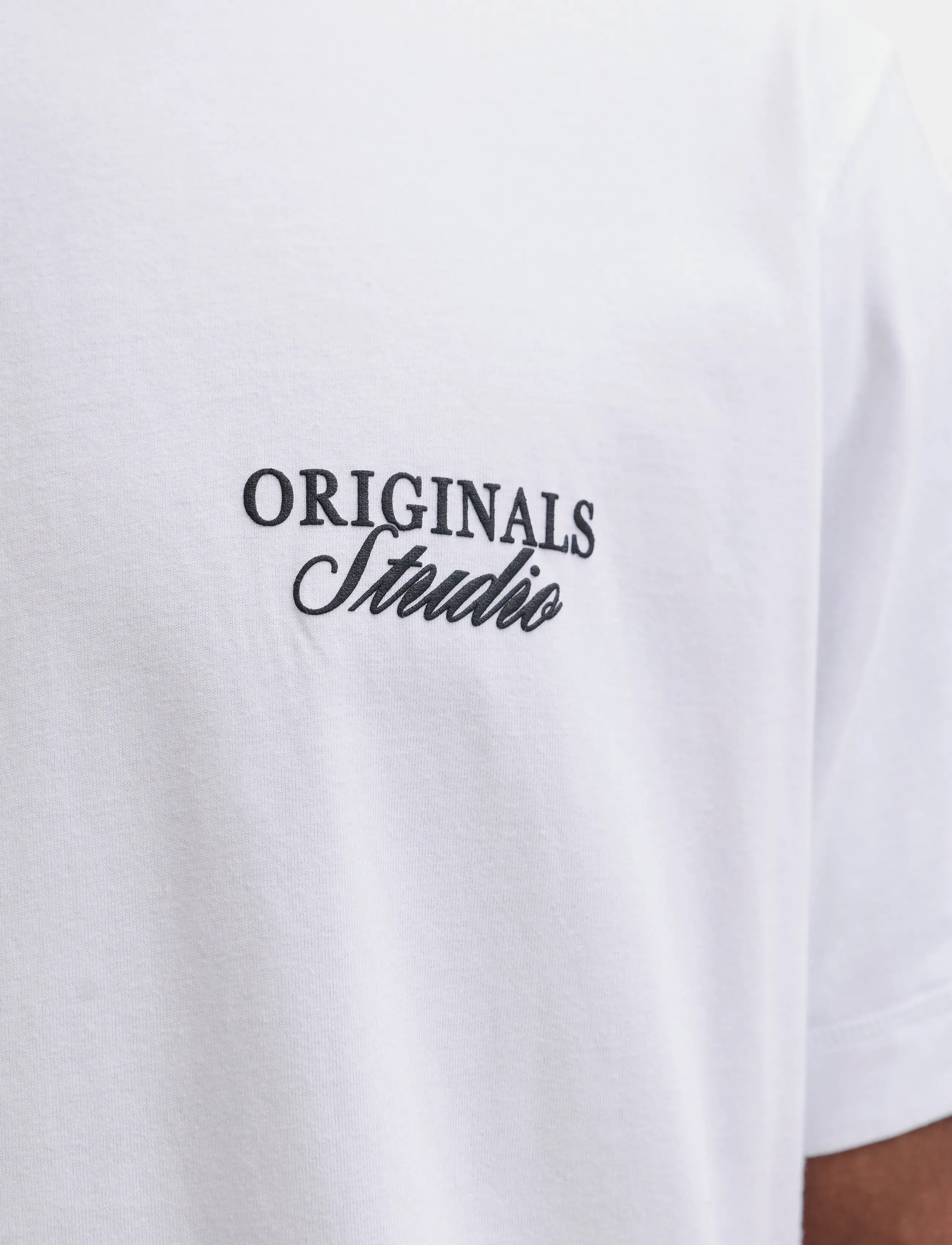 Jack & Jones - JORNORREBRO TYPO TEE SS CREW NECK NOOS - kortærmede t-shirts - bright white - 5