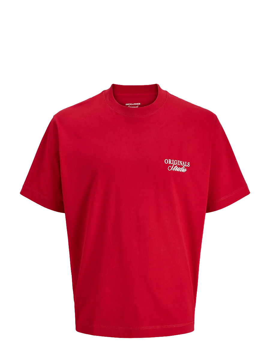 Jack & Jones - JORNORREBRO TYPO TEE SS CREW NECK NOOS - kortærmede t-shirts - samba - 1