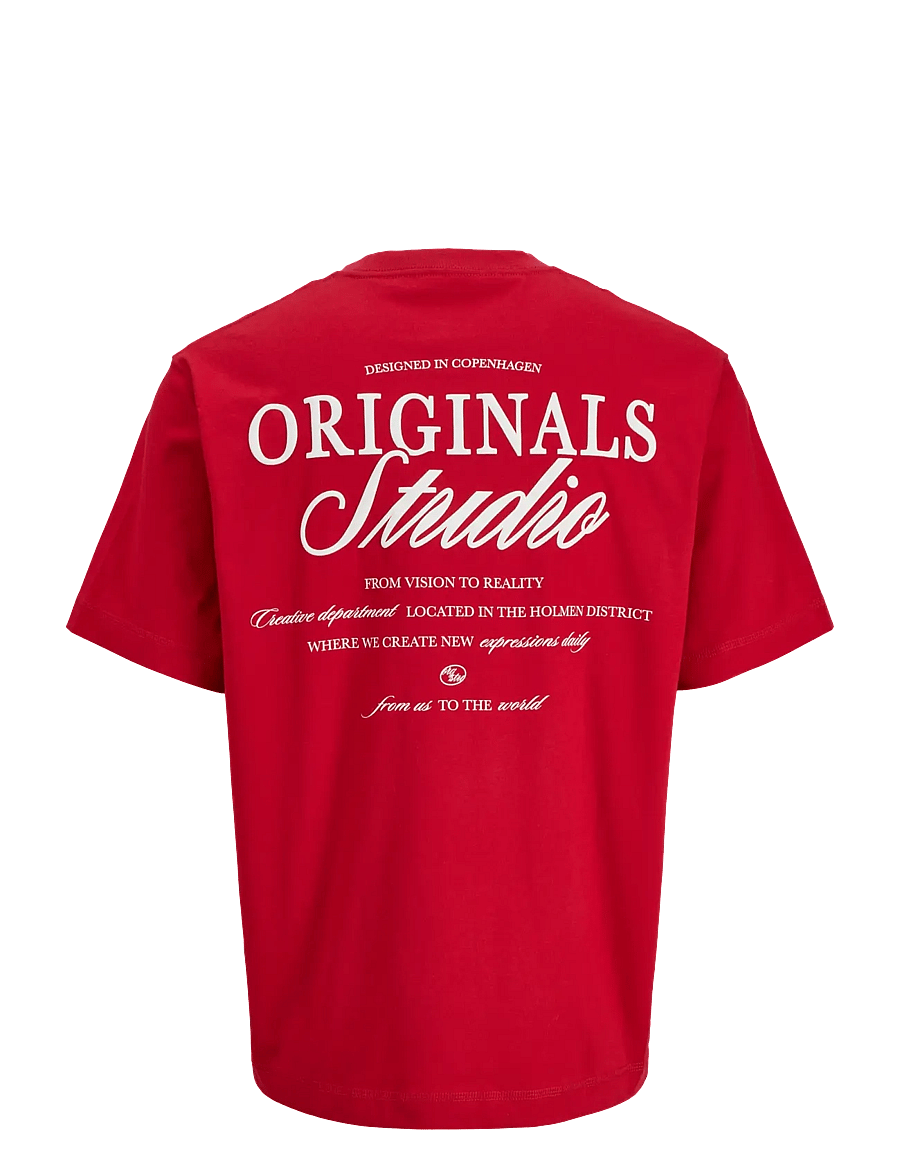 Jack & Jones - JORNORREBRO TYPO TEE SS CREW NECK NOOS - kortærmede t-shirts - samba - 2
