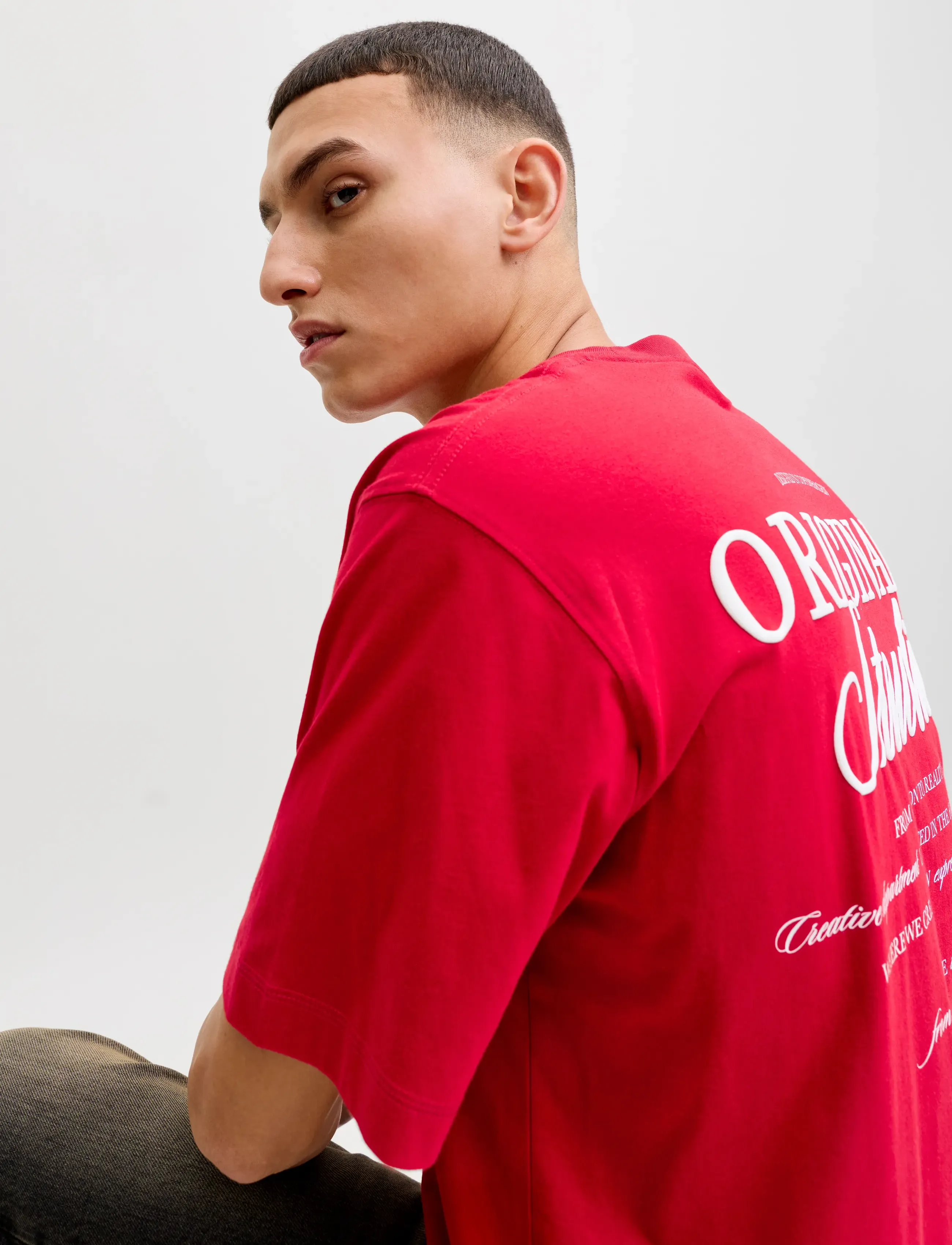 JACK & JONES Jornorrebro Typo Tee Ss Crew Neck Noos t-shirts - bas herr – bild 5