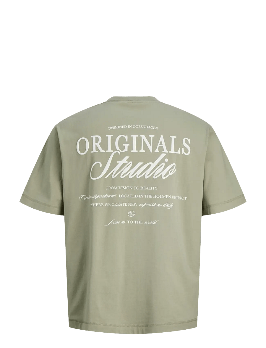 Jack & Jones - JORNORREBRO TYPO TEE SS CREW NECK NOOS - kortærmede t-shirts - seagrass - 2