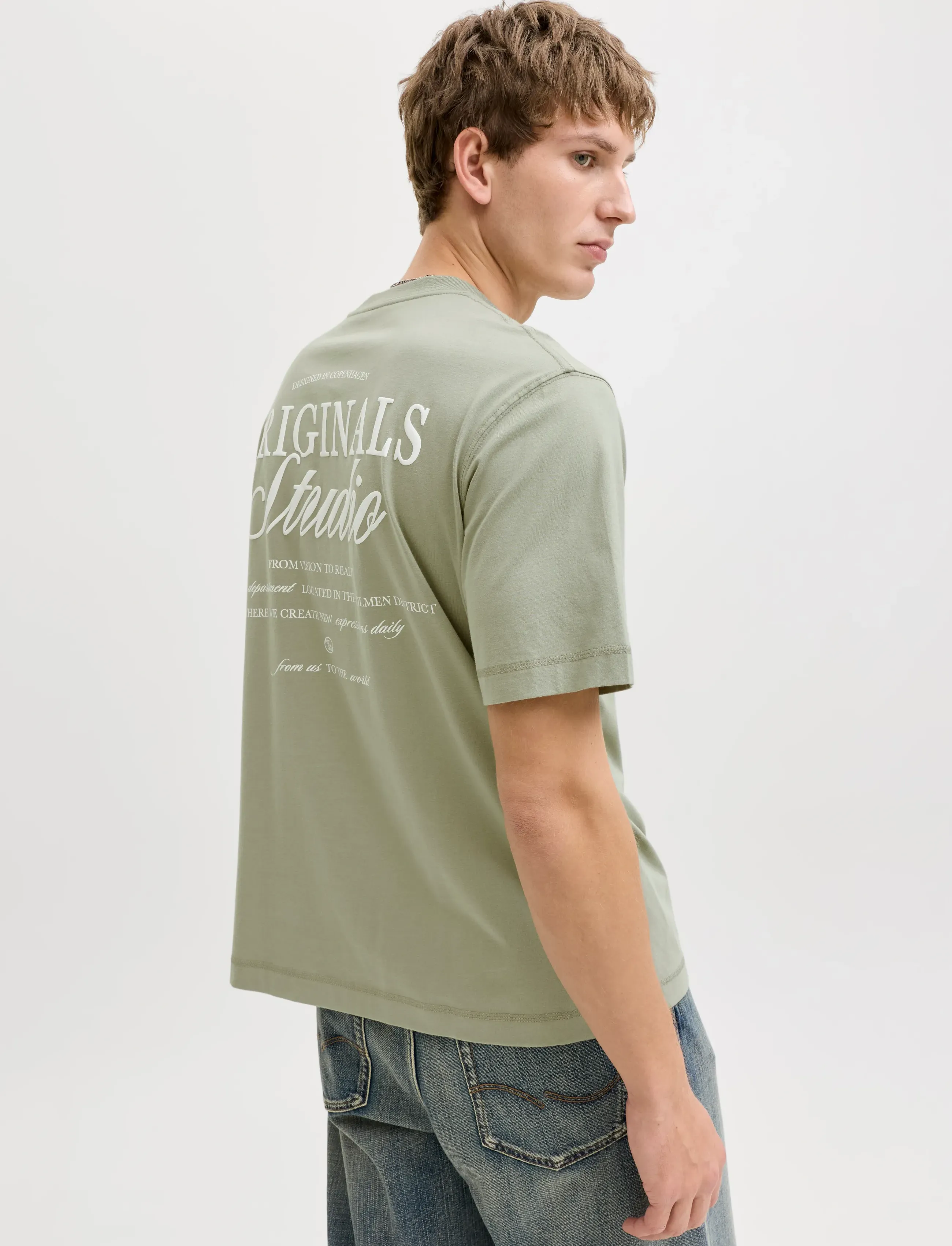 JACK & JONES Jornorrebro Typo Tee Ss Crew Neck Noos t-shirts - bas herr – bild 5