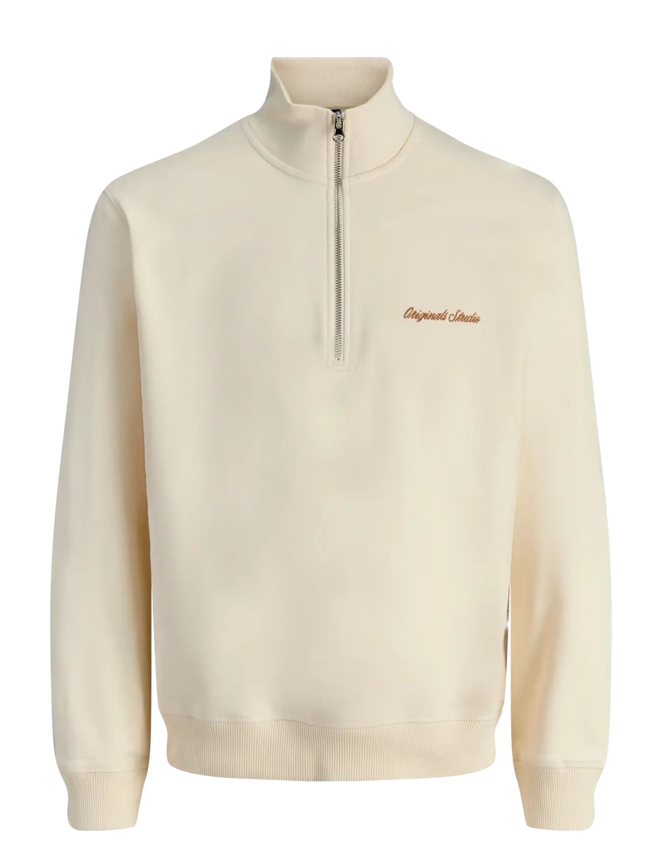 Jack & Jones JORNORREBRO EMB SWEAT HIGH NECK NOOS - Sweatshirts & hættetrøjer - ANTIQUE WHITE / cream