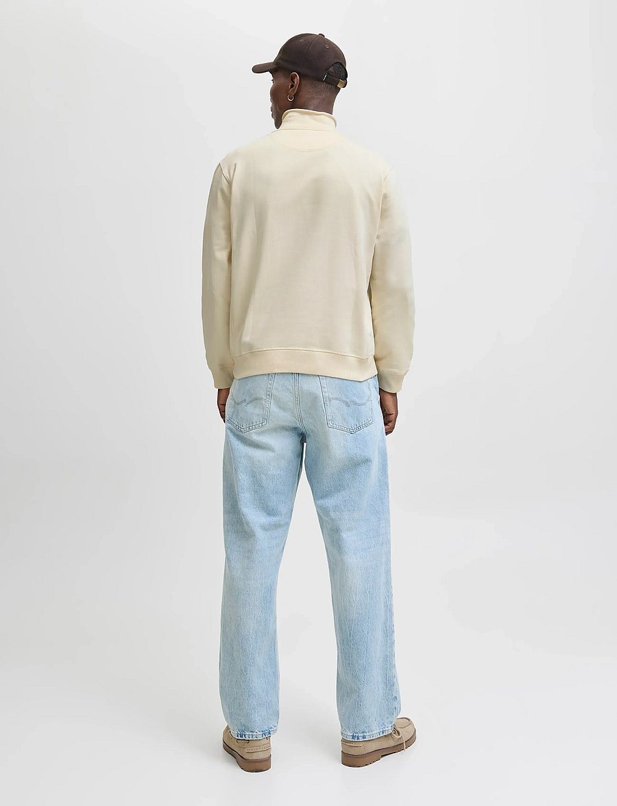 Jack & Jones - JORNORREBRO EMB SWEAT HIGH NECK NOOS - sweatshirts - antique white - 2