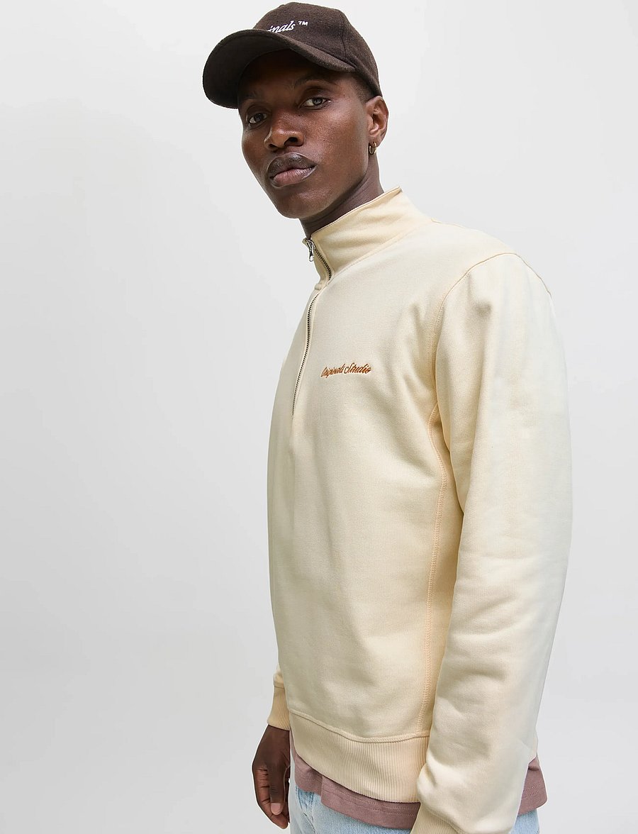 Jack & Jones - JORNORREBRO EMB SWEAT HIGH NECK NOOS - sweatshirts - antique white - 5
