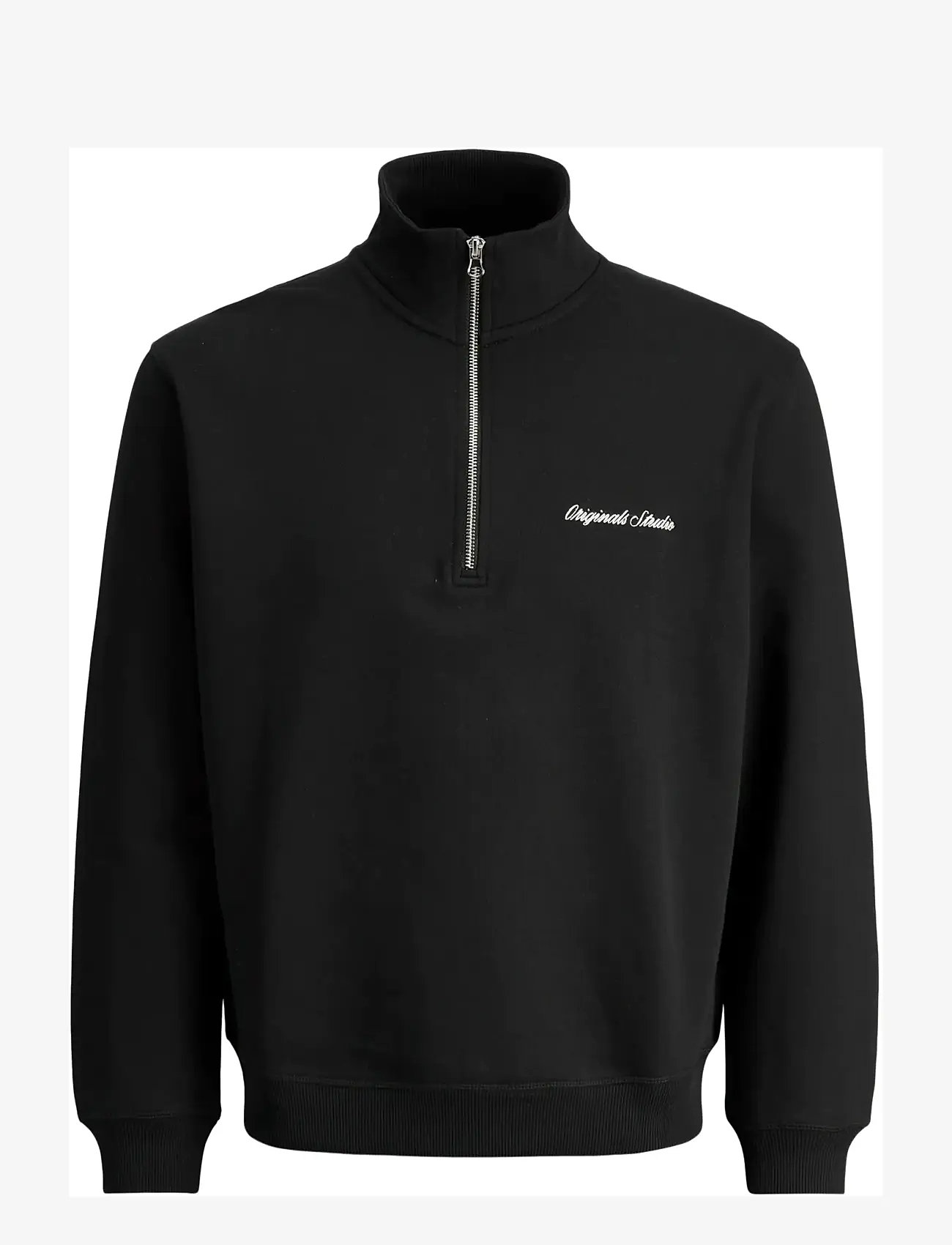 Jack & Jones - JORNORREBRO EMB SWEAT HIGH NECK NOOS - kollektioner - black - 1
