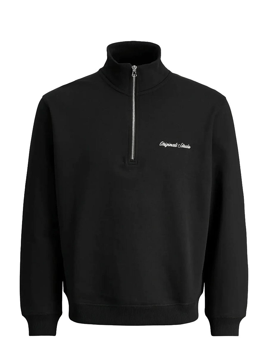 Jack & Jones - JORNORREBRO EMB SWEAT HIGH NECK NOOS - kollektionen - black - 1