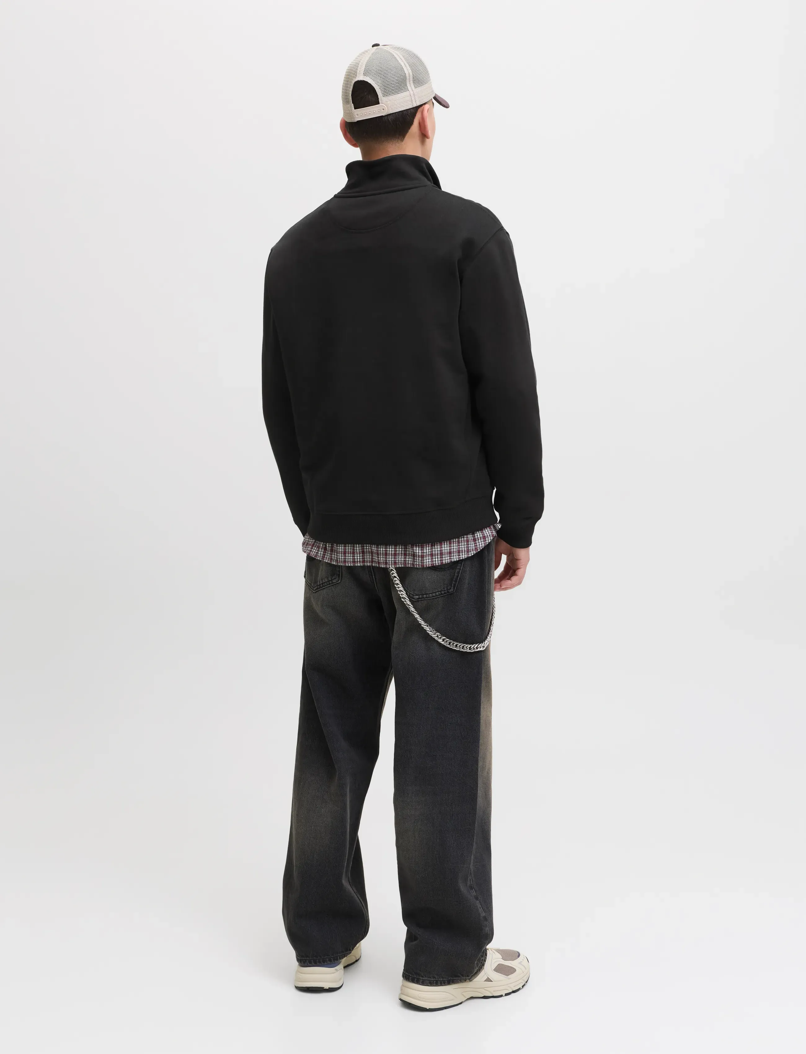 Jack & Jones - JORNORREBRO EMB SWEAT HIGH NECK NOOS - collections - black - 2