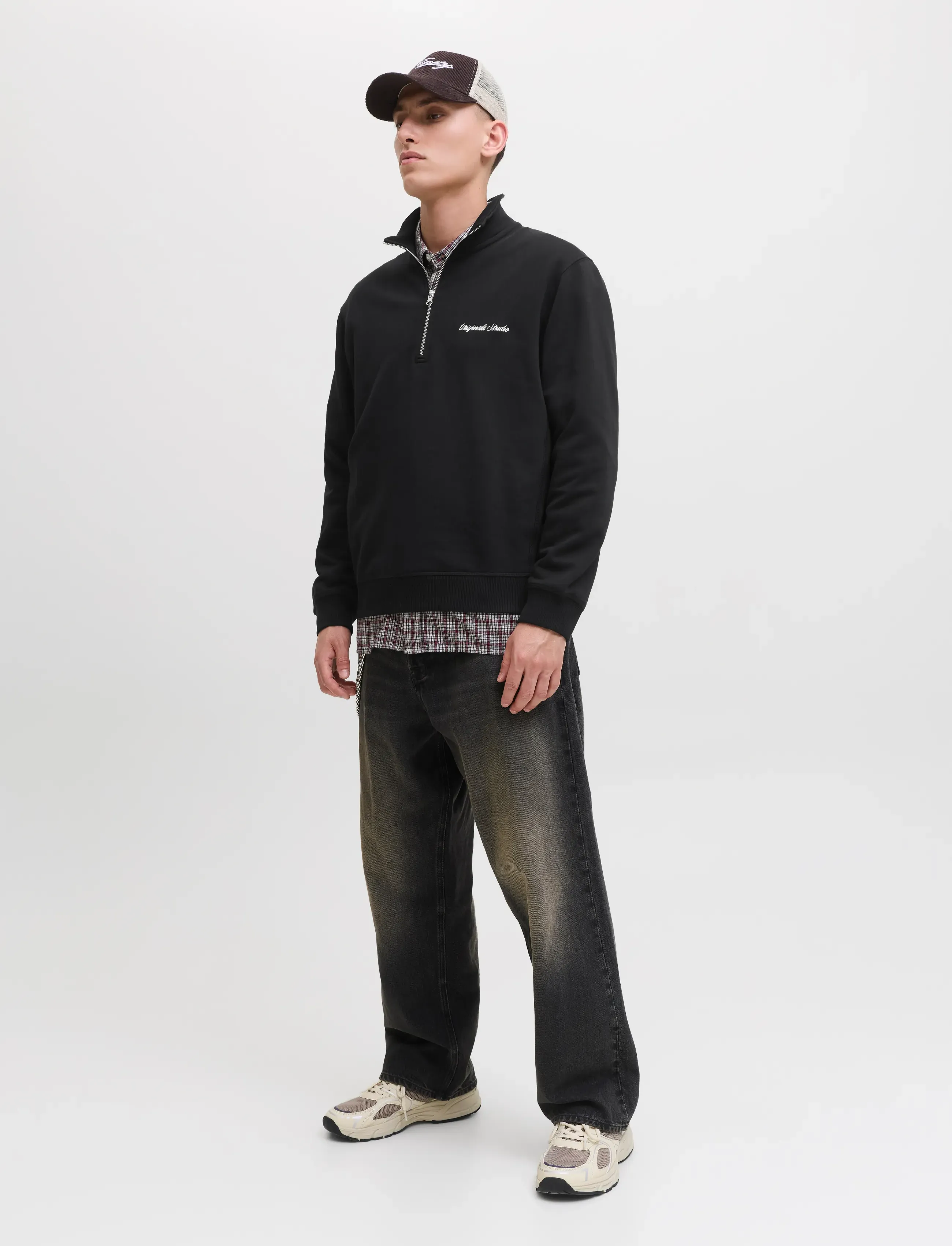 Jack & Jones - JORNORREBRO EMB SWEAT HIGH NECK NOOS - collections - black - 3