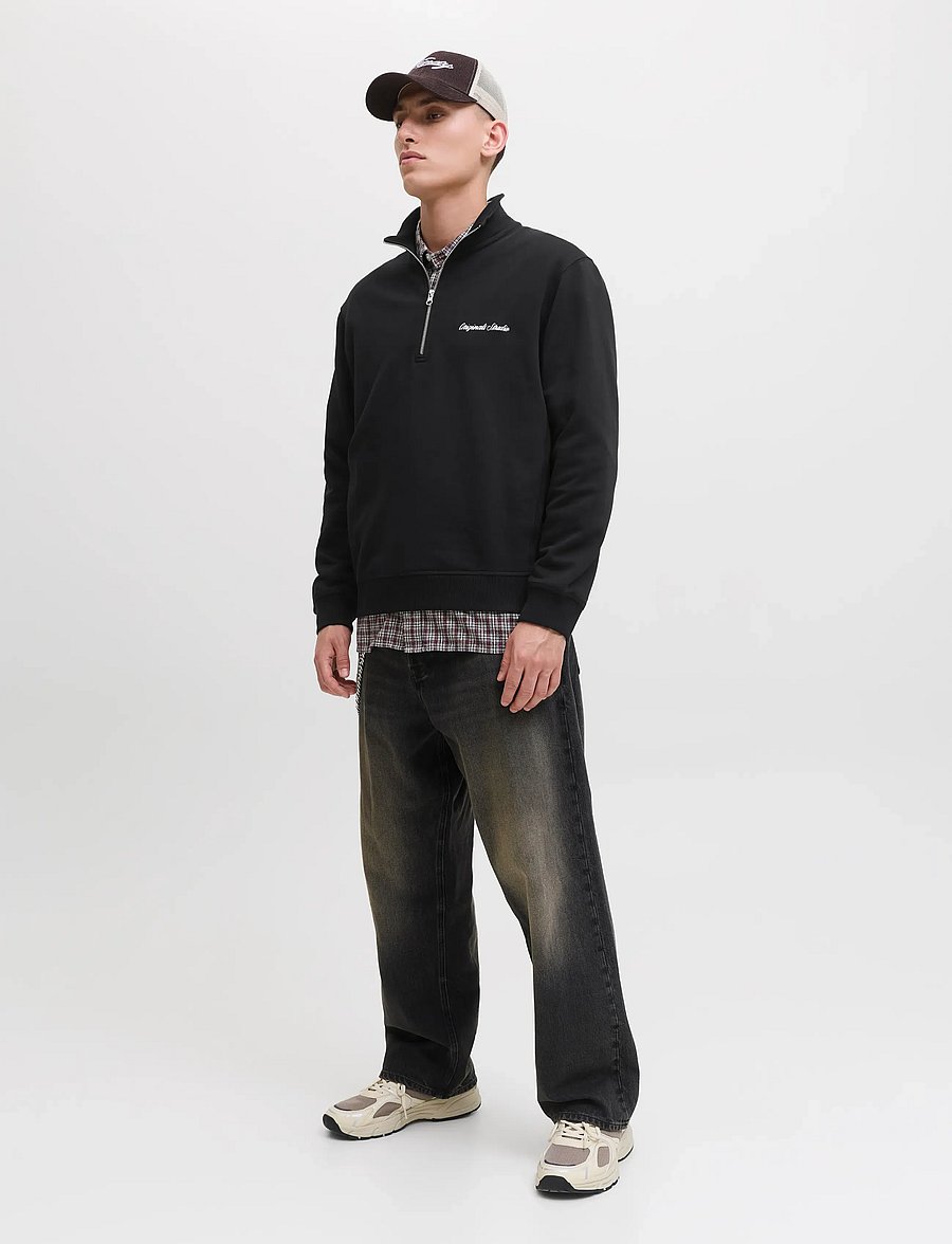 Jack & Jones - JORNORREBRO EMB SWEAT HIGH NECK NOOS - kollektionen - black - 3