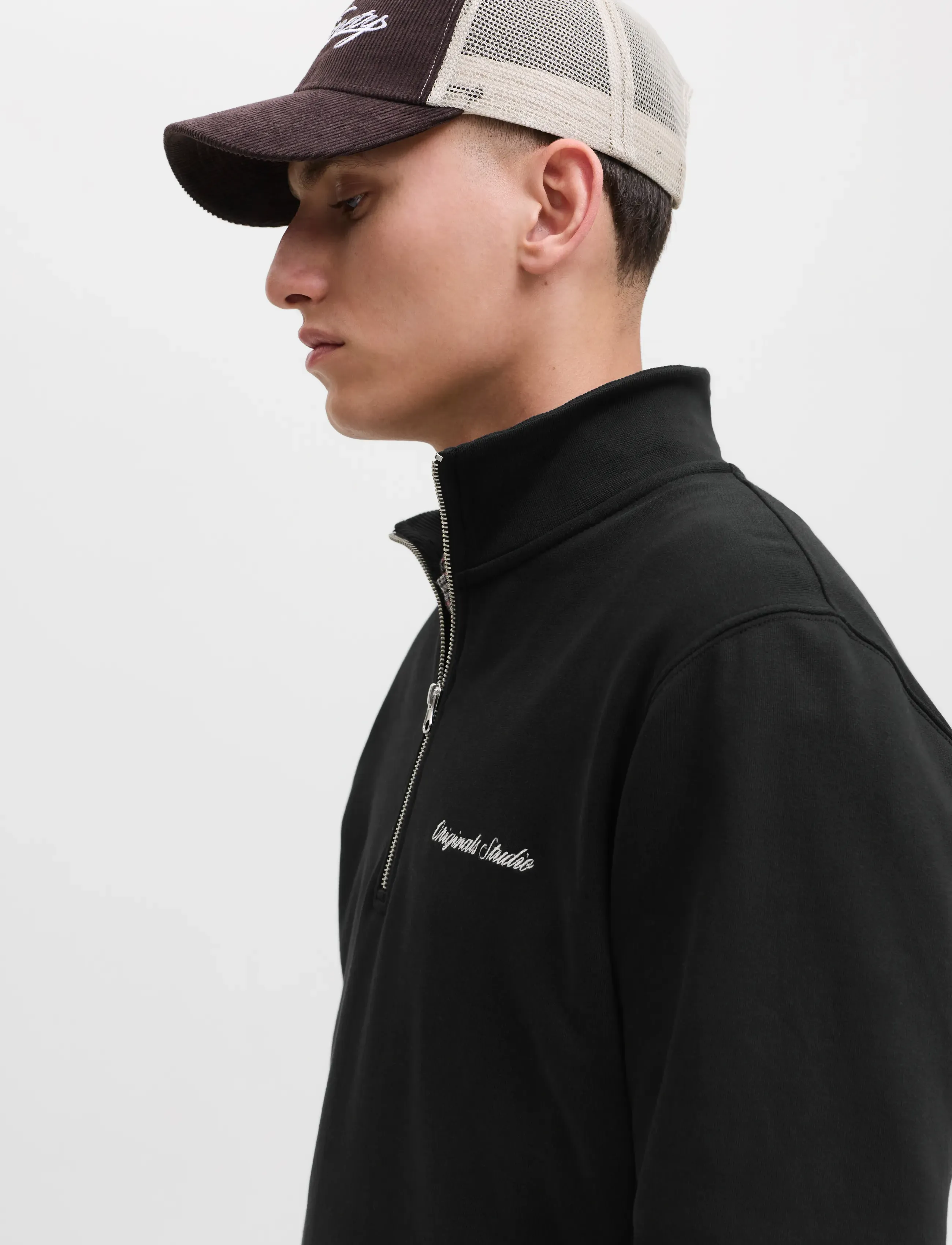Jack & Jones - JORNORREBRO EMB SWEAT HIGH NECK NOOS - collections - black - 5