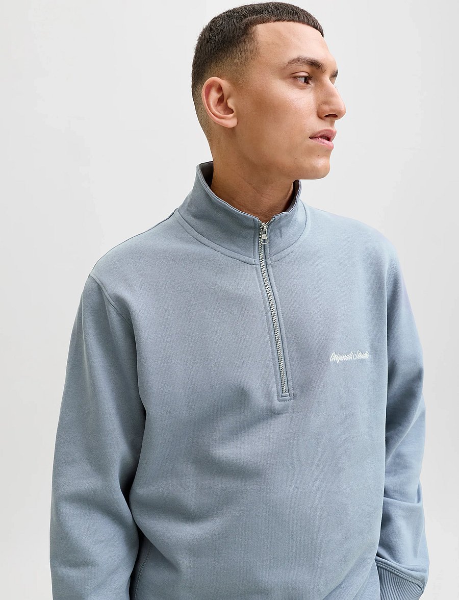 Jack & Jones - JORNORREBRO EMB SWEAT HIGH NECK NOOS - swetry - tradewinds - 5