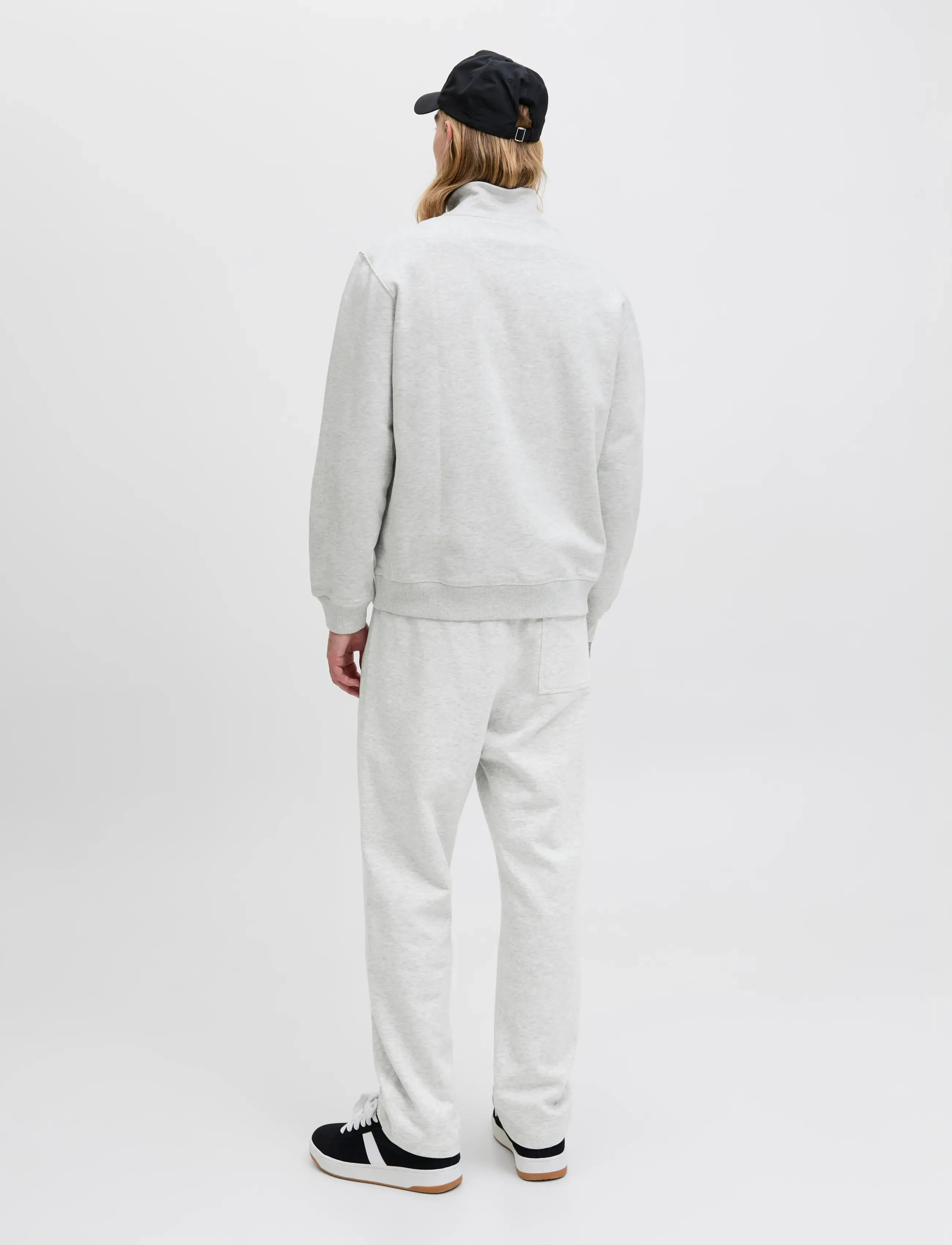Jack & Jones - JORNORREBRO EMB SWEAT HIGH NECK NOOS - kollektioner - white melange - 2