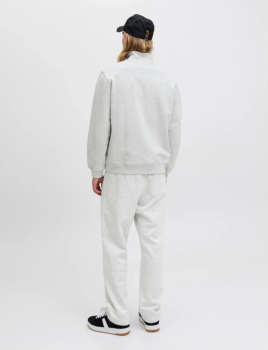 Jack & Jones - JORNORREBRO EMB SWEAT HIGH NECK NOOS - sweatshirts - white melange - 2