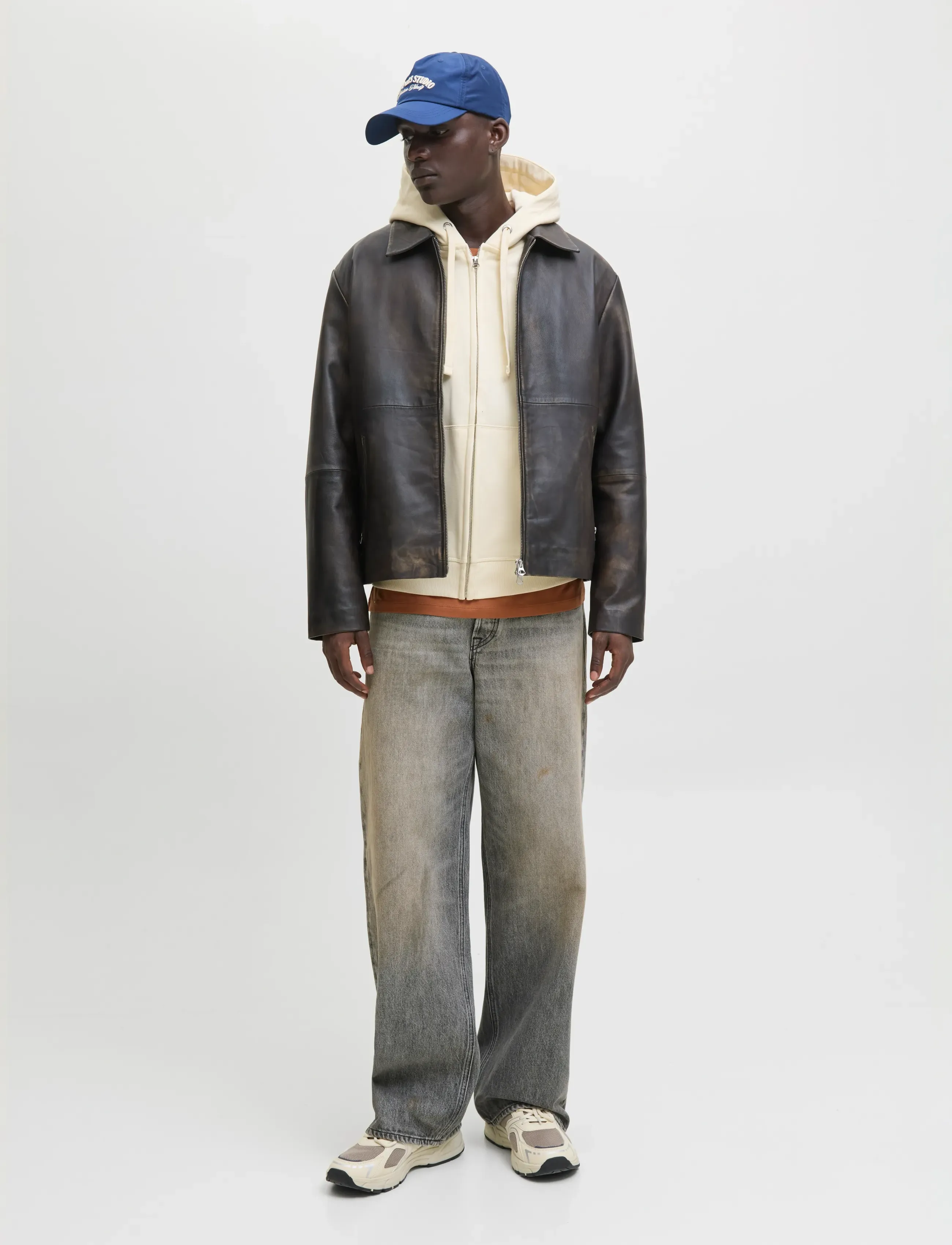 Jack & Jones - JORNORREBRO EMB SWEAT ZIP HOOD NOOS - sweats à capuche - antique white - 3