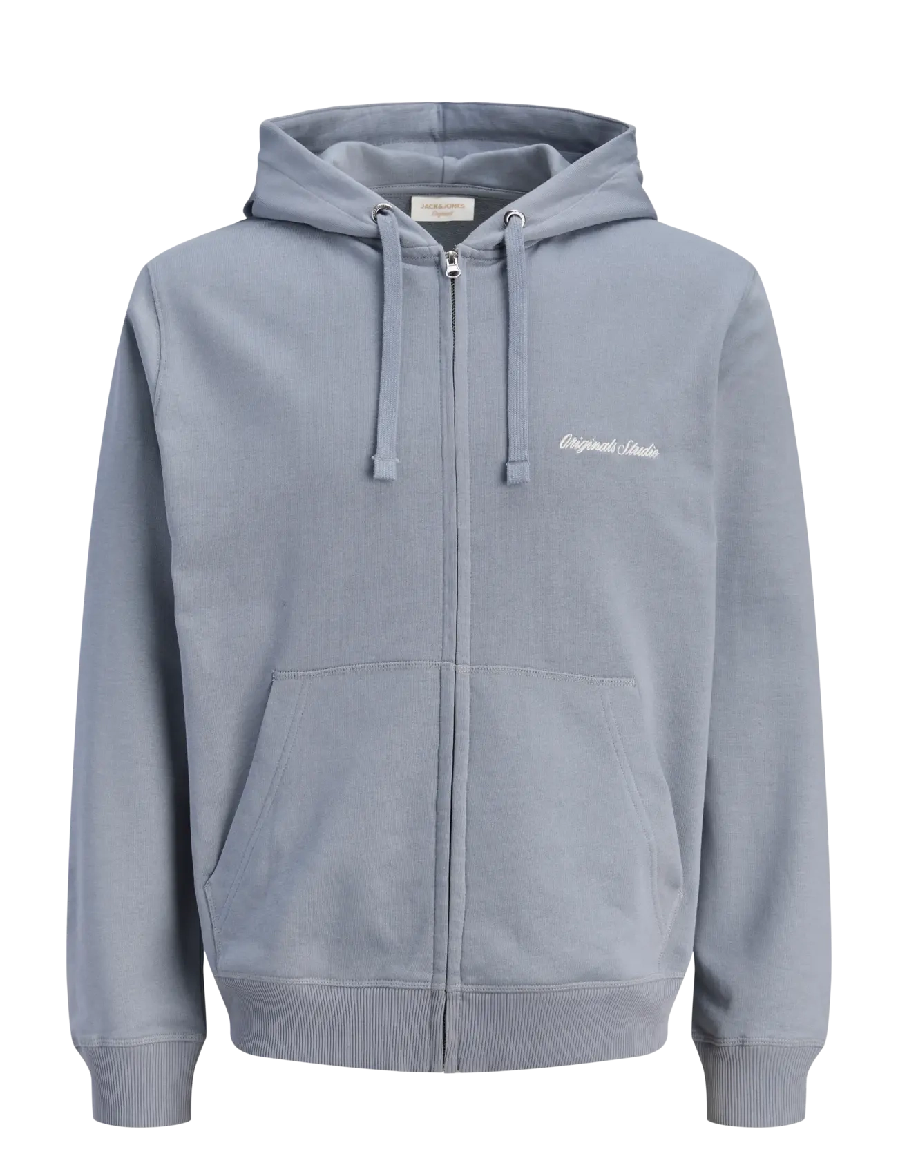 JACK & JONES Jornorrebro Emb Sweat Zip Hood Noos Blau - L - Herren