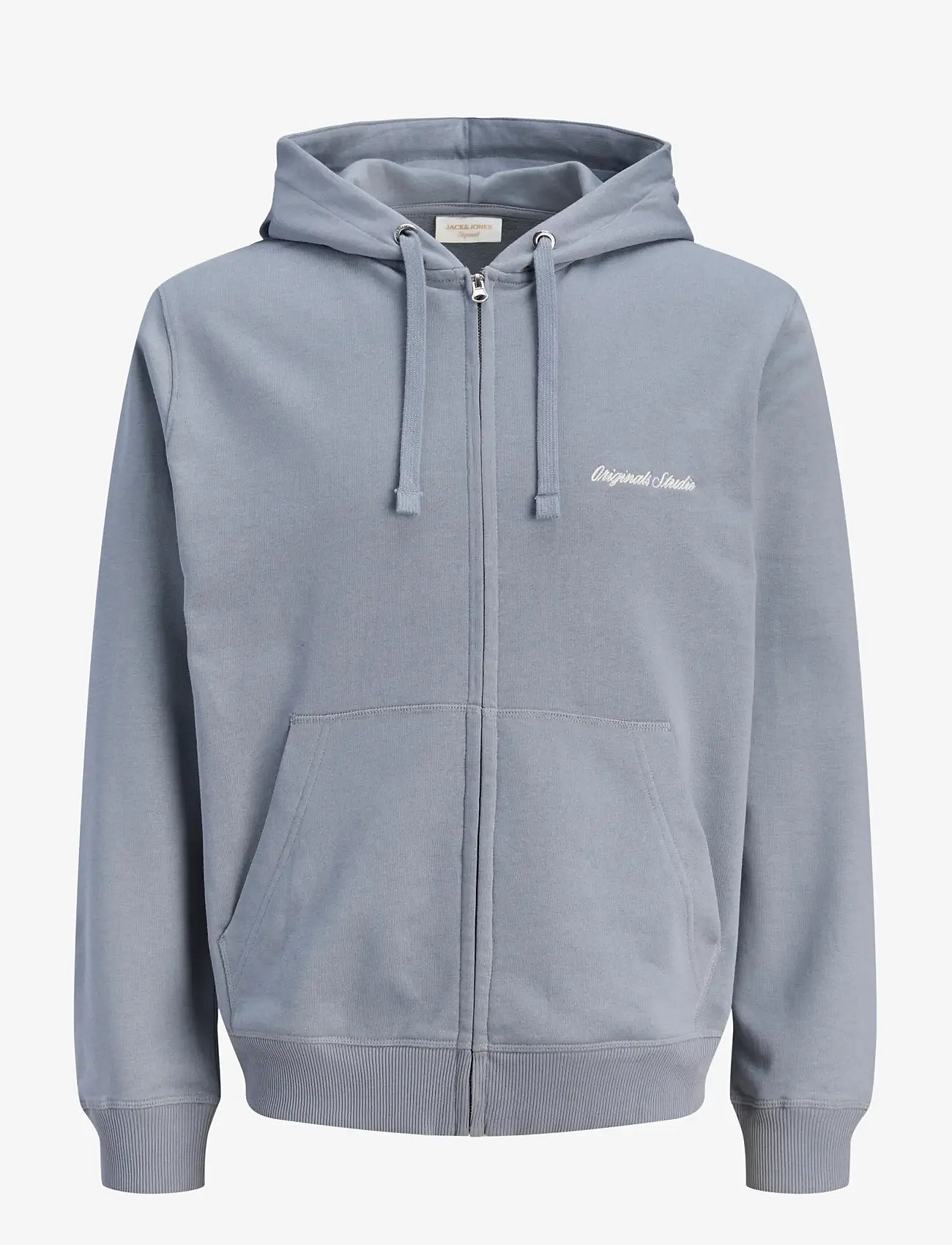 Jack & Jones - JORNORREBRO EMB SWEAT ZIP HOOD NOOS - kapuutsiga dressipluusid - tradewinds - 1