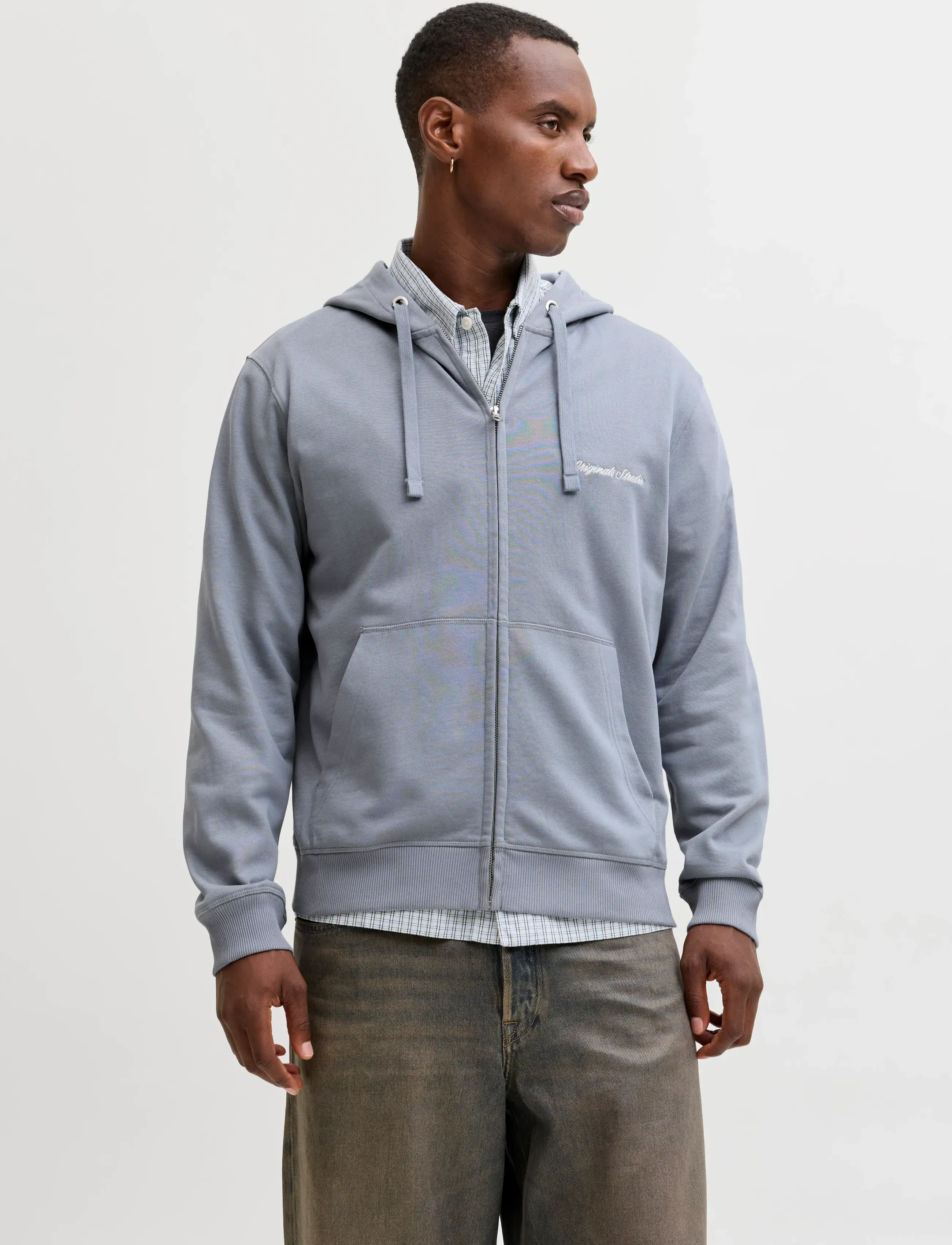 Jack & Jones JORNORREBRO EMB SWEAT ZIP HOOD NOOS - Kapuzenpullover - TRADEWINDS / blue