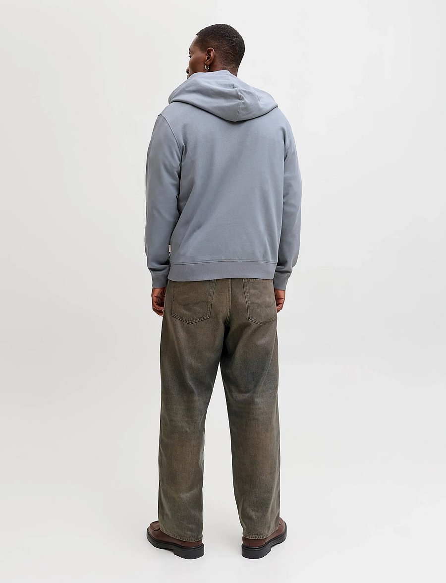 Jack & Jones - JORNORREBRO EMB SWEAT ZIP HOOD NOOS - hættetrøjer - tradewinds - 2