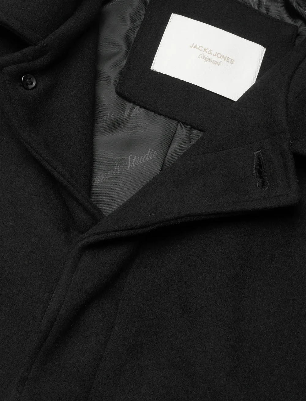 Jack & Jones - JORNORREBRO WOOL BLEND MAC COAT - ullrockar - black - 2