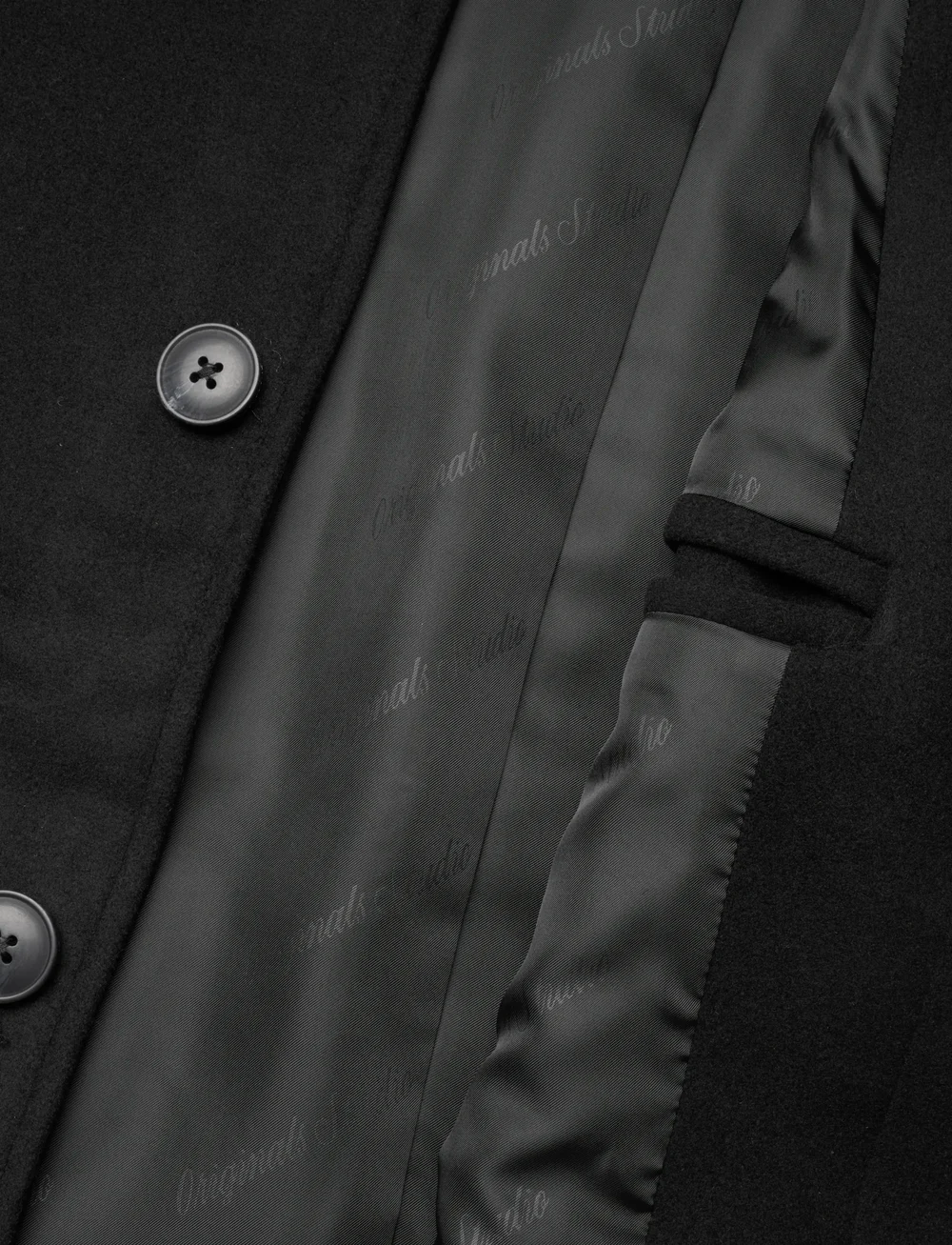 Jack & Jones - JORNORREBRO WOOL BLEND MAC COAT - ullrockar - black - 4