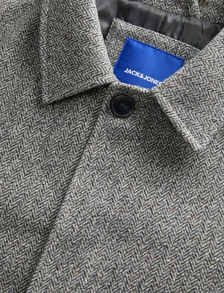 Jack & Jones - JORNORREBRO WOOL BLEND MAC COAT - ullfrakker - chocolate brown - 3