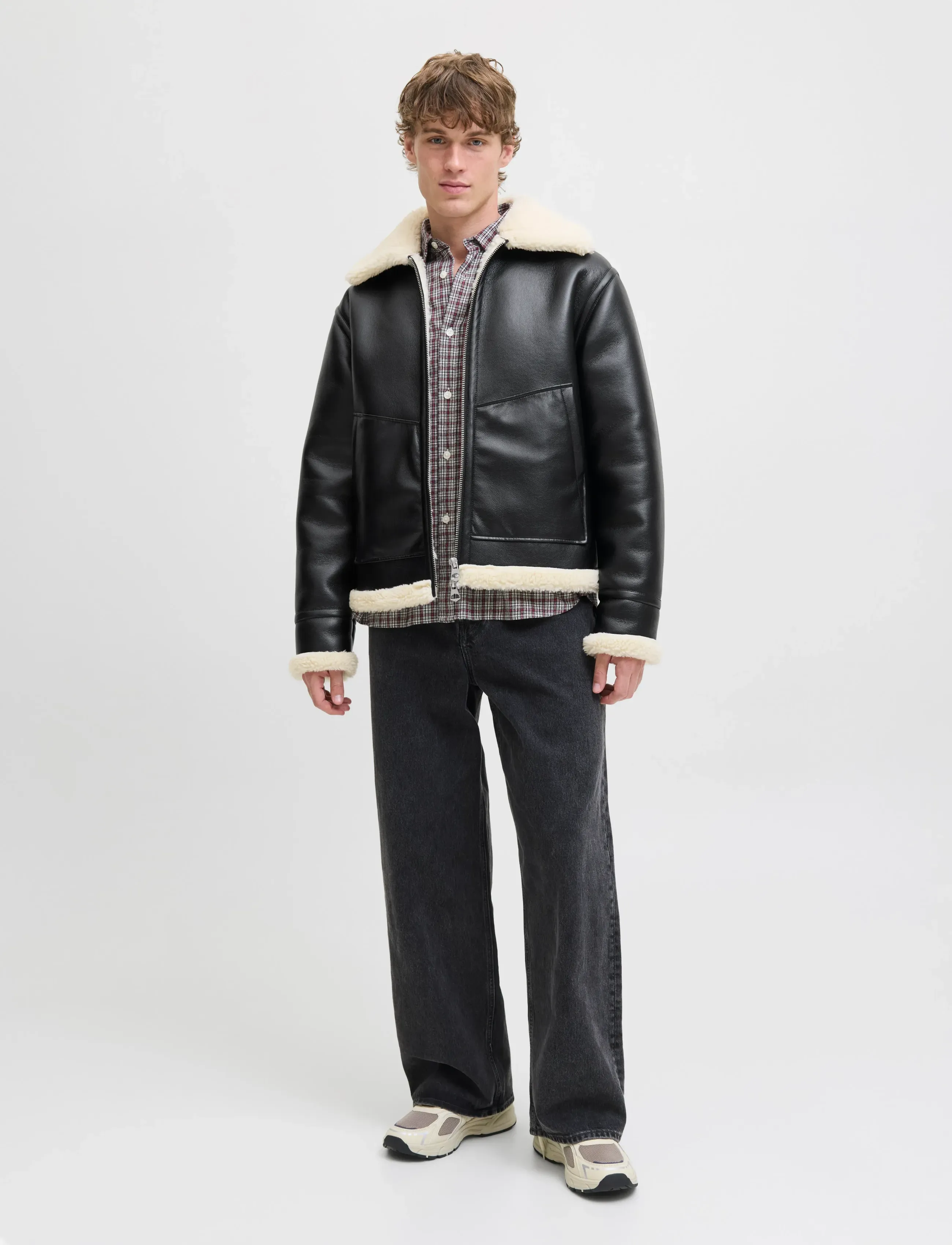 JACK & JONES Jorliverpool Aviator Jacket Sn skinnjackor herr – bild 6